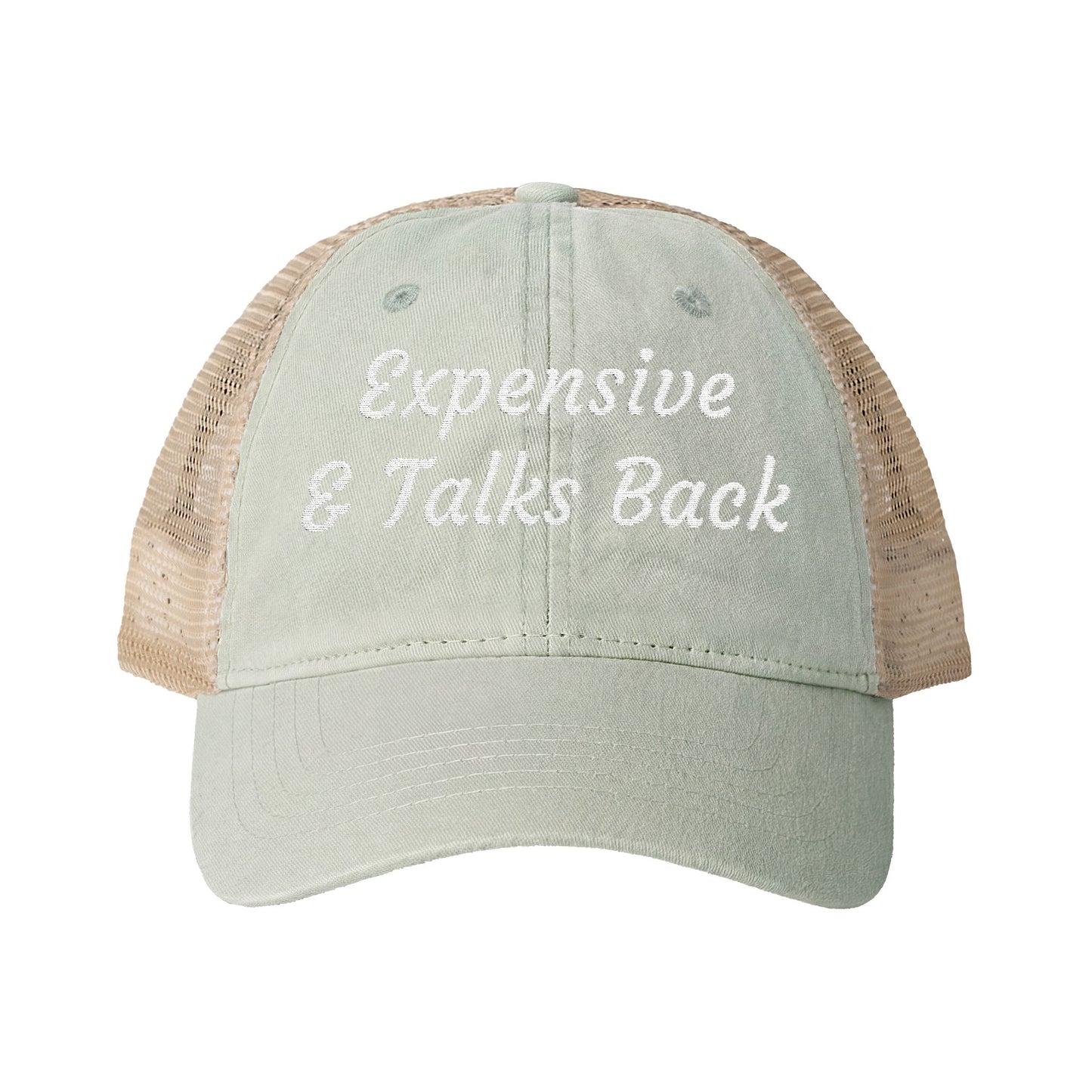 Expensive & Talks Back Mesh-Back Cap