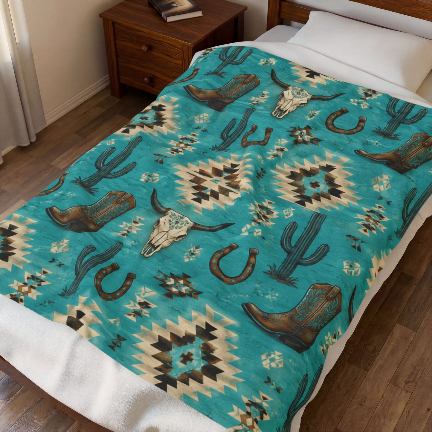 Southwestern Cowboy Aztec Pattern
