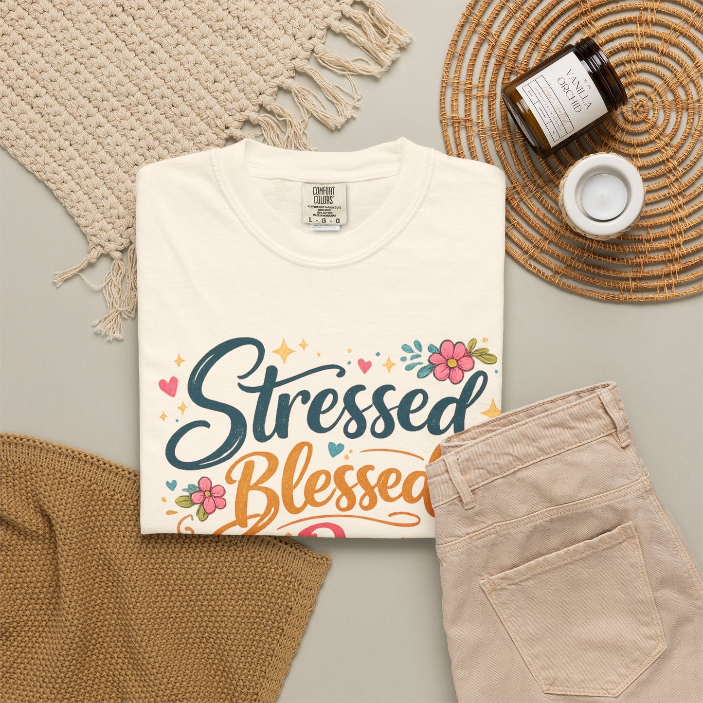Stressed Blessed & A Pure Mess Tee