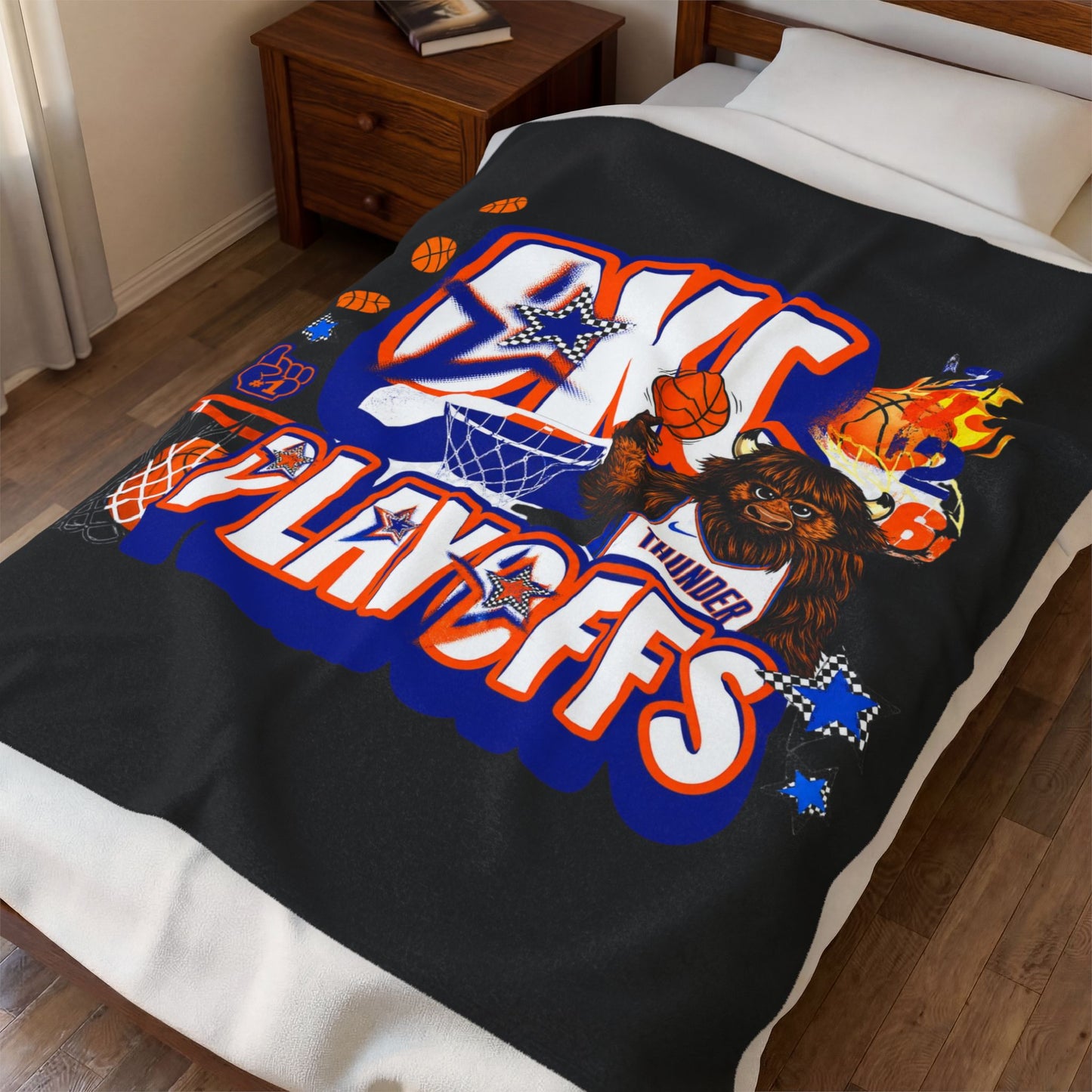 OKC THUNDER PLAYOFF BLANKET