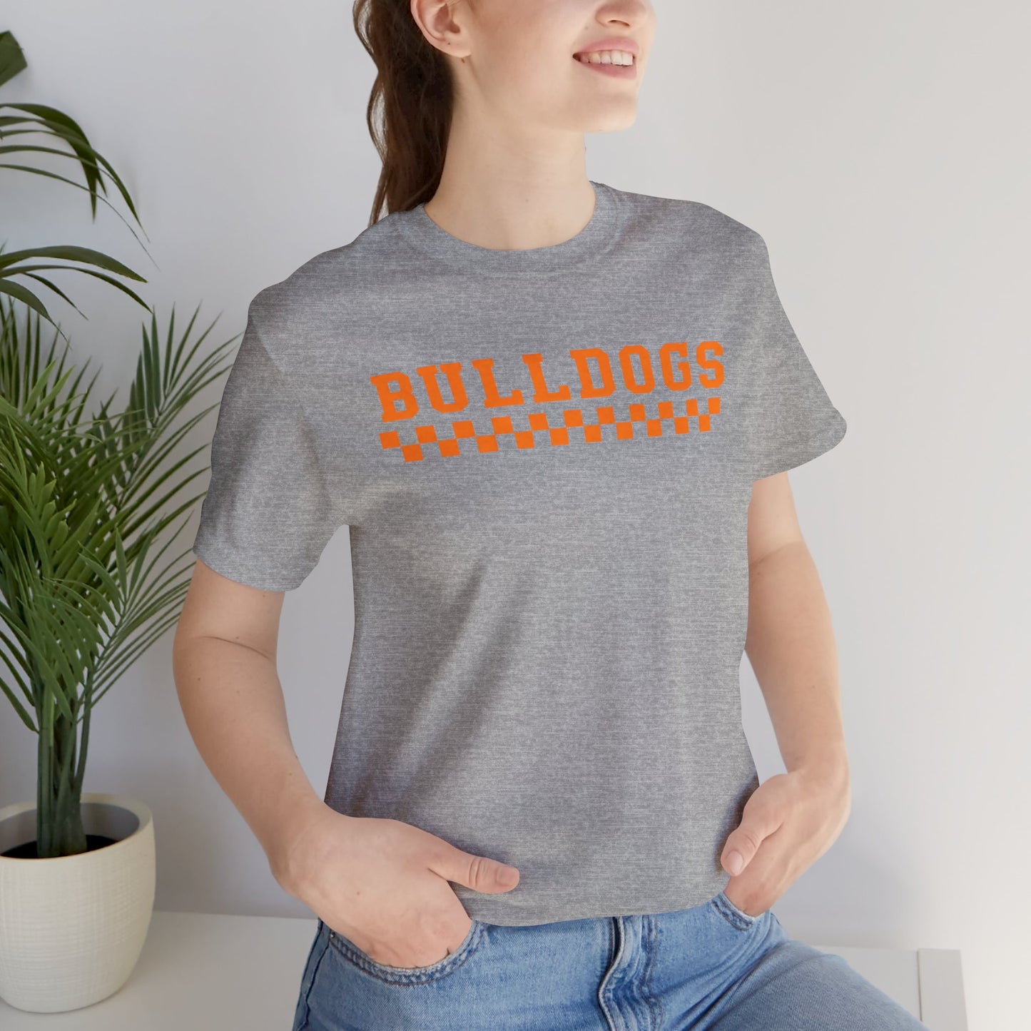 Bulldogs Retro Checker Tee