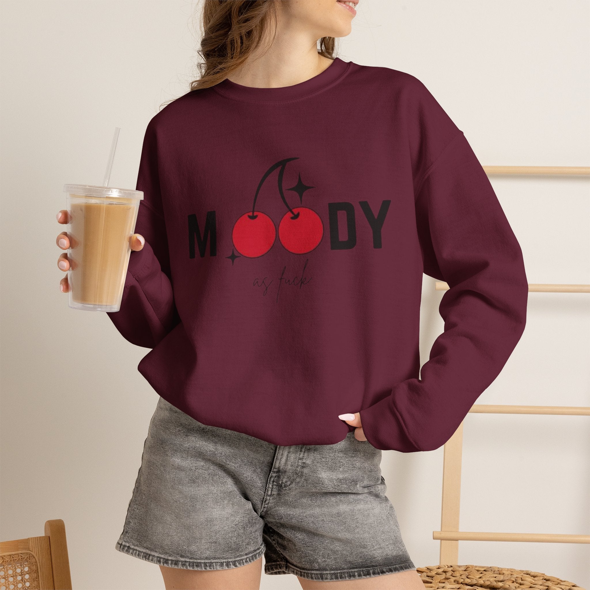 'Moody as F***' Graphic Sweatshirt