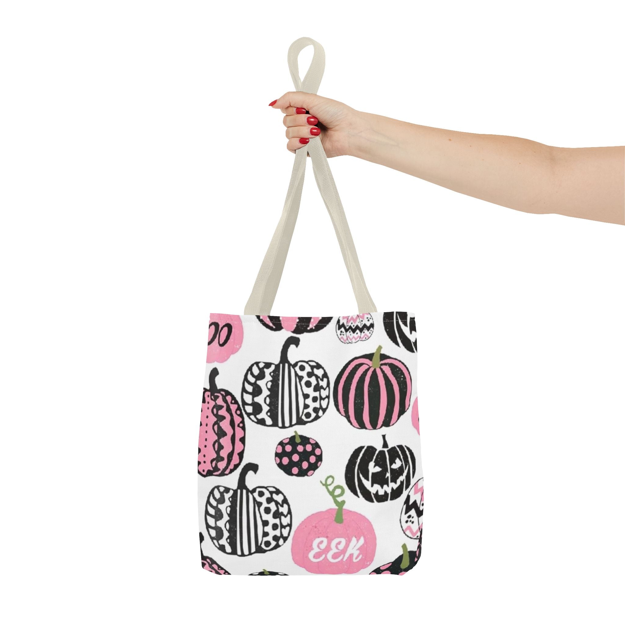 Pink pumpkin tote