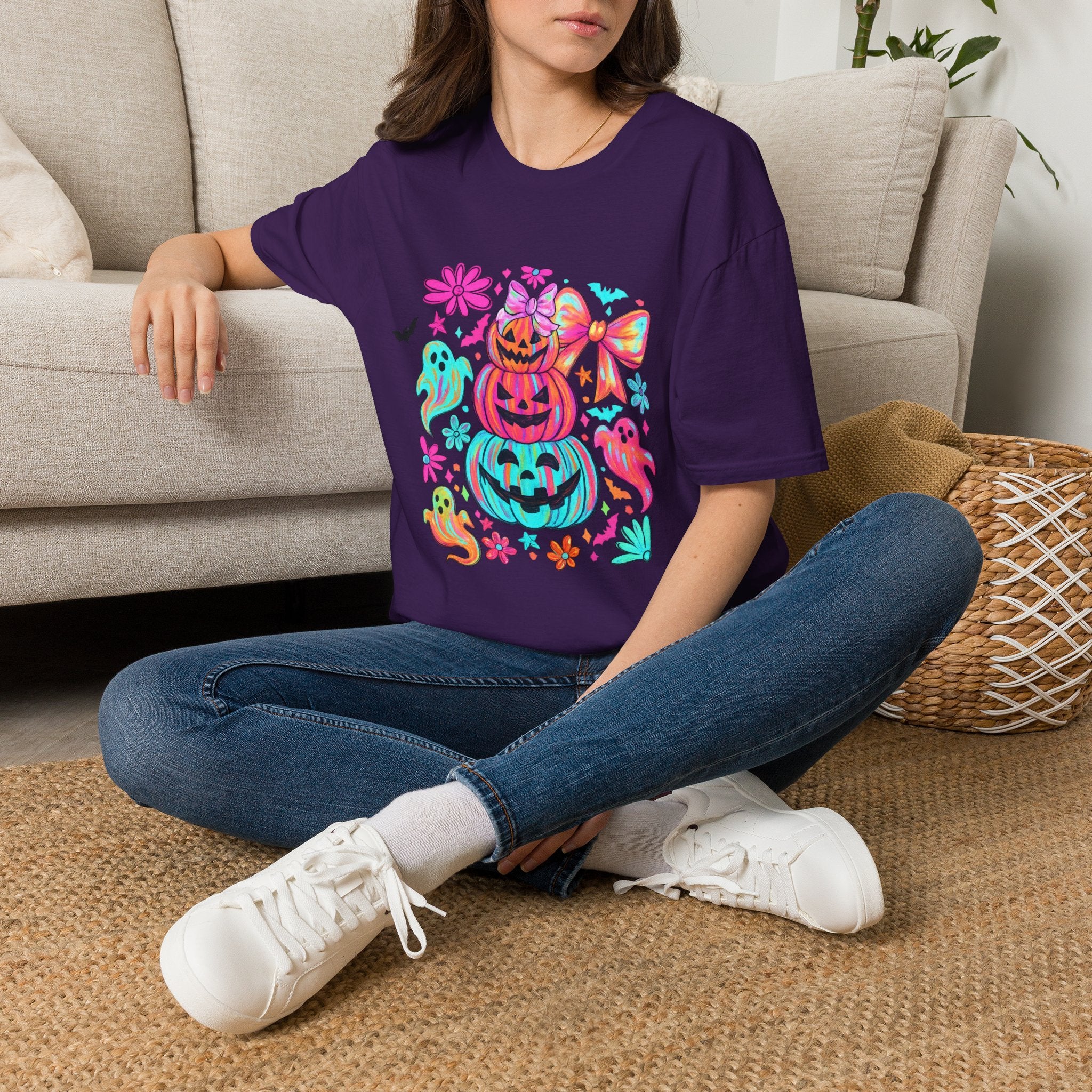 Halloween Cute Pumpkin Stack T-Shirt