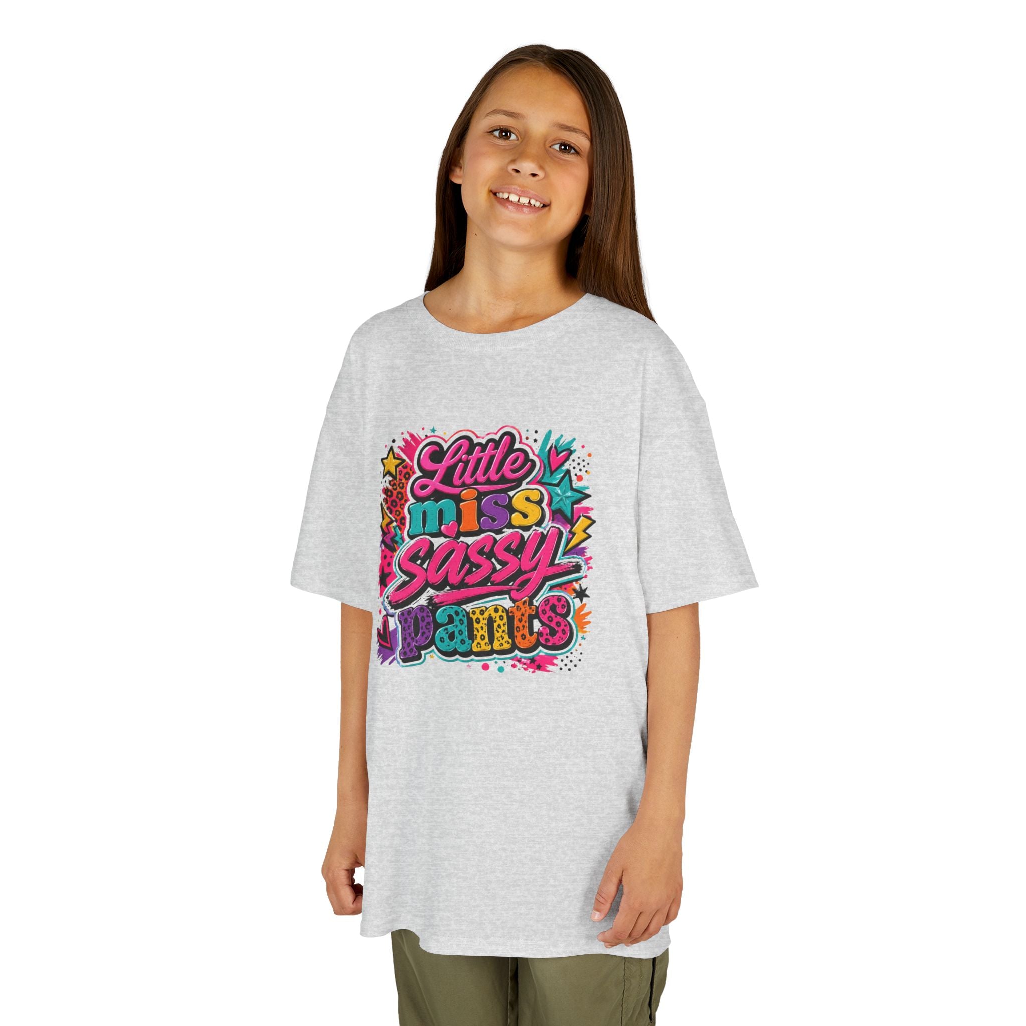 "Little Miss Sassy Pants" Colorful Graphic Tee