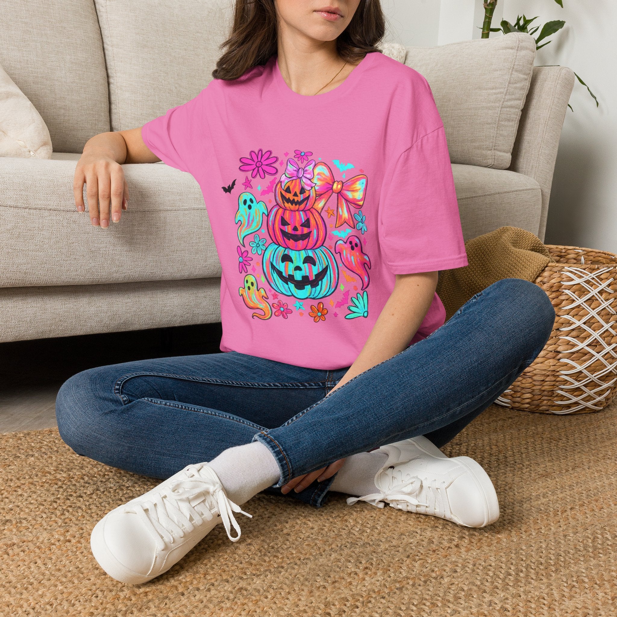Halloween Cute Pumpkin Stack T-Shirt