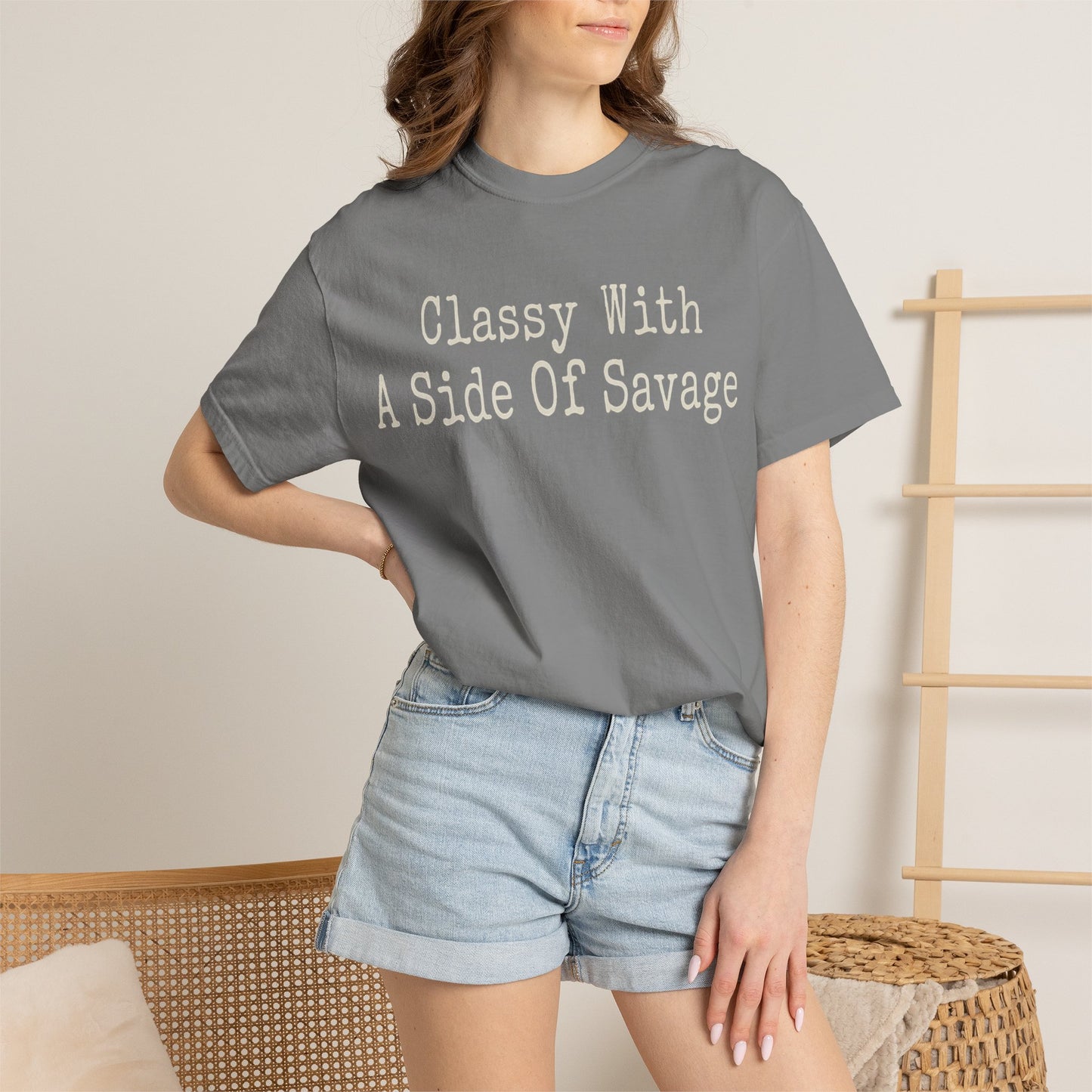 Classy With A Side Of Savage Tee