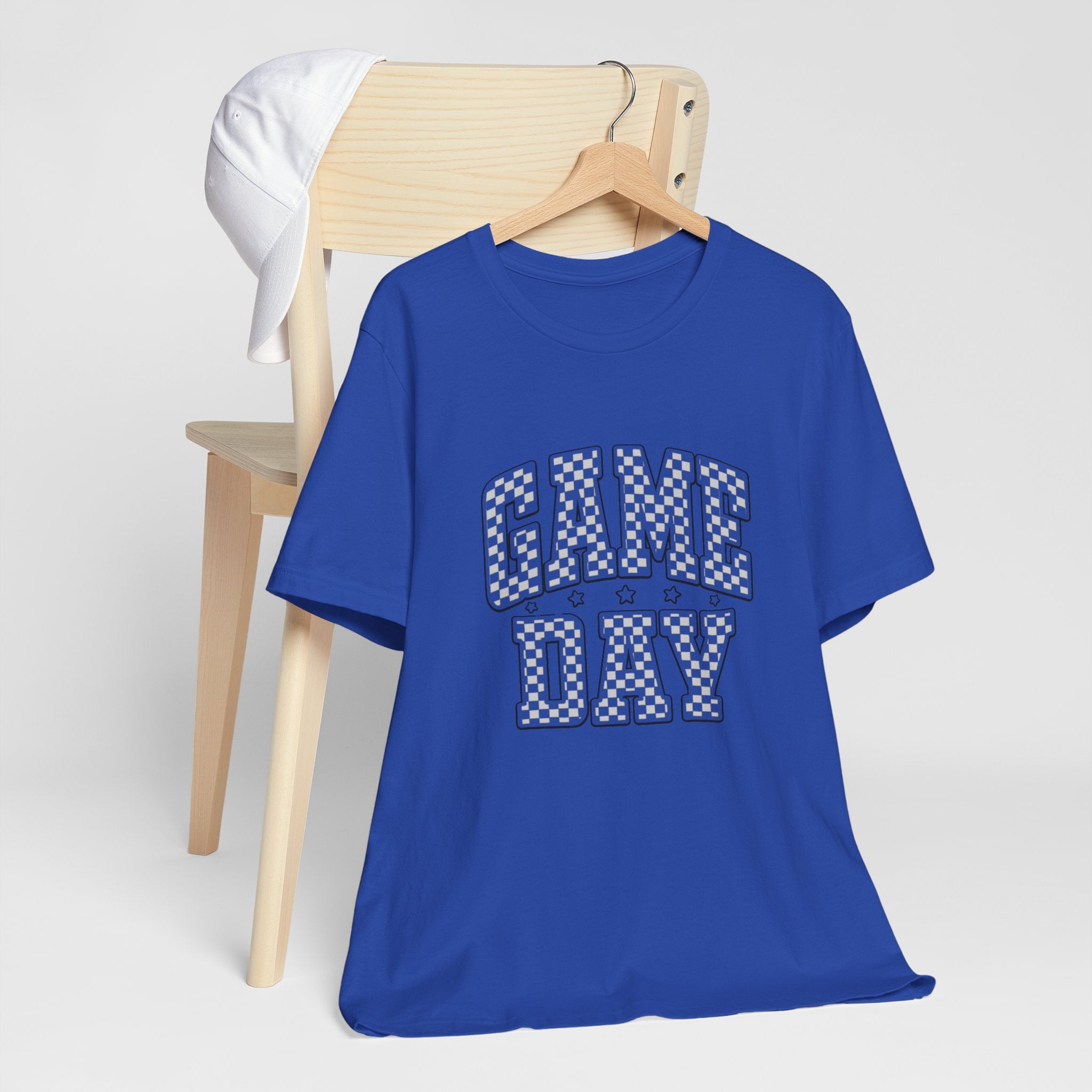Game Day T-Shirt — Vintage Checkerboard Sports Tee
