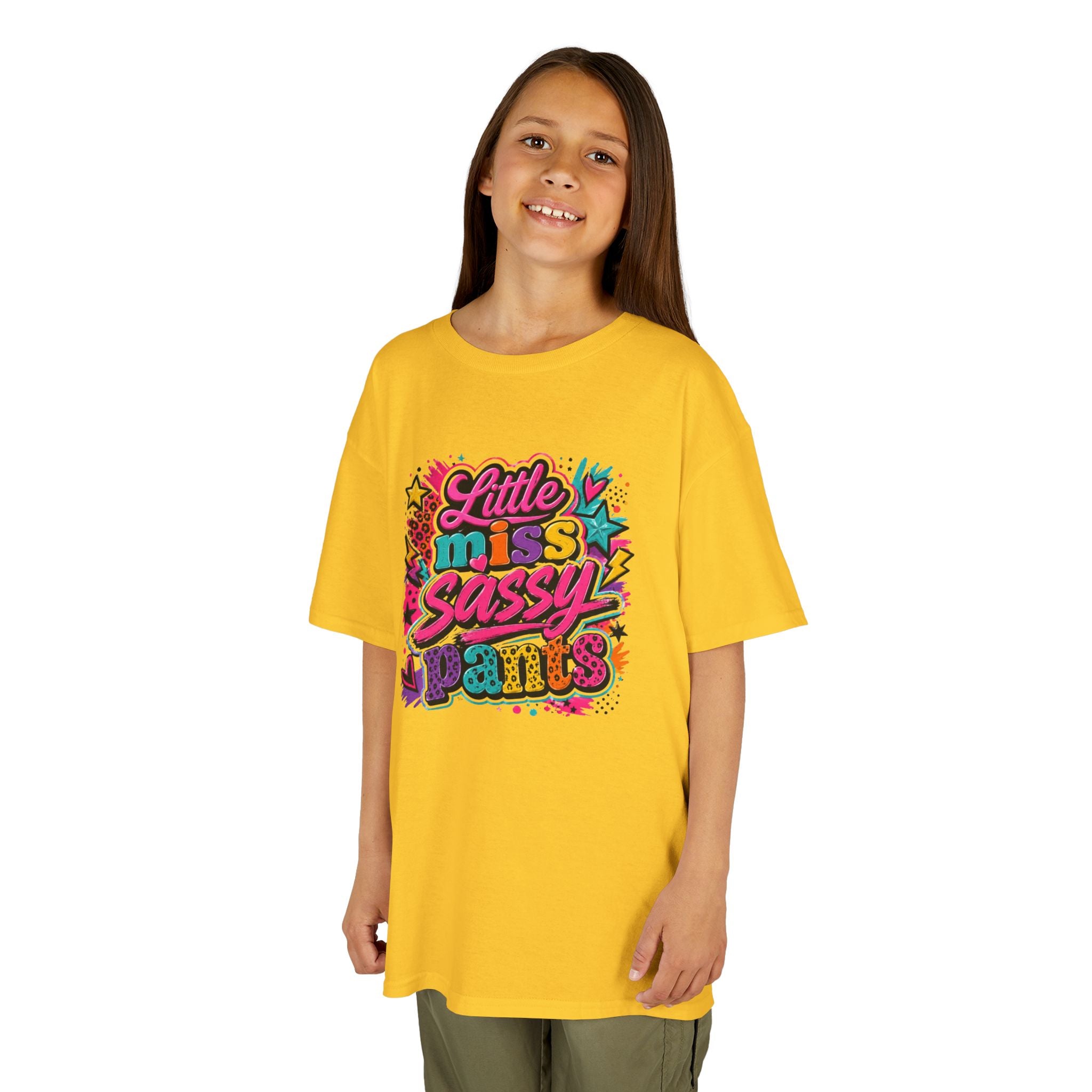 "Little Miss Sassy Pants" Colorful Graphic Tee