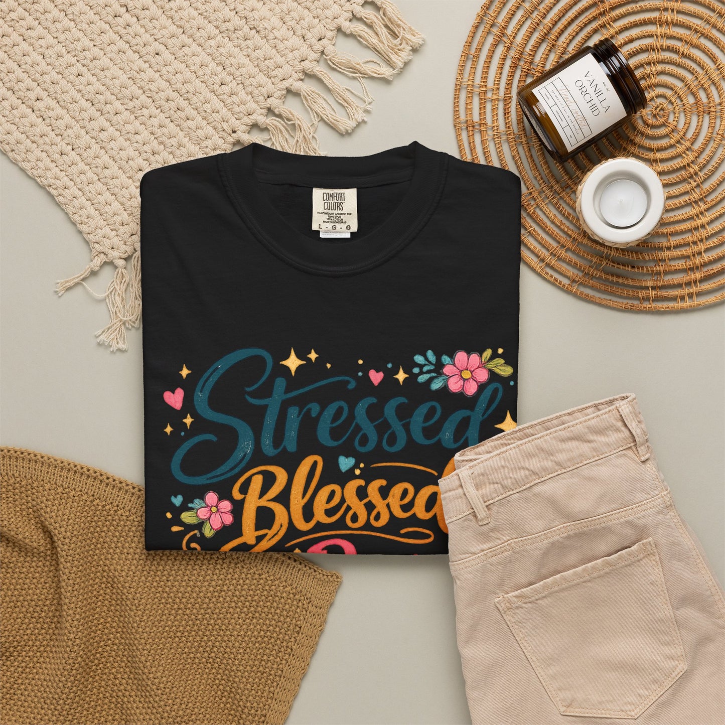 Stressed Blessed & A Pure Mess Tee