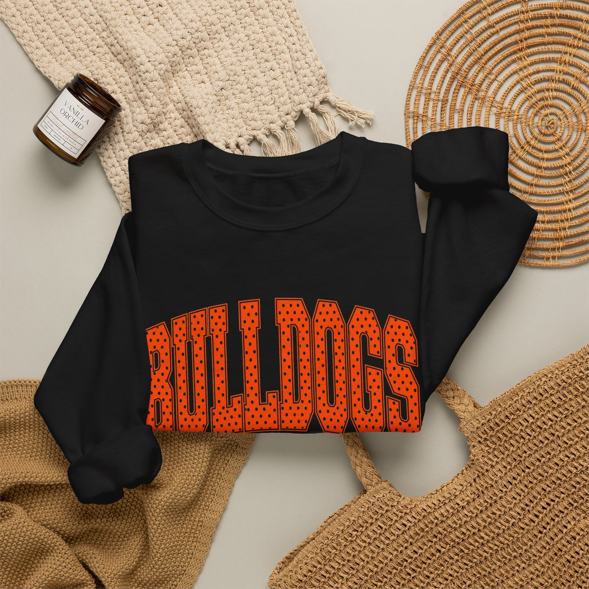 Lexington Bulldogs polka dot sweater