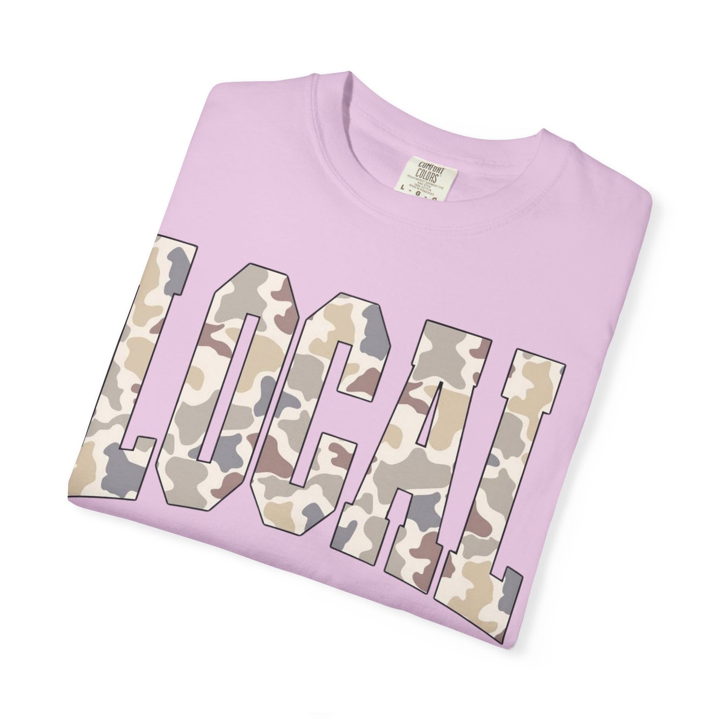 Local camo graphic tee