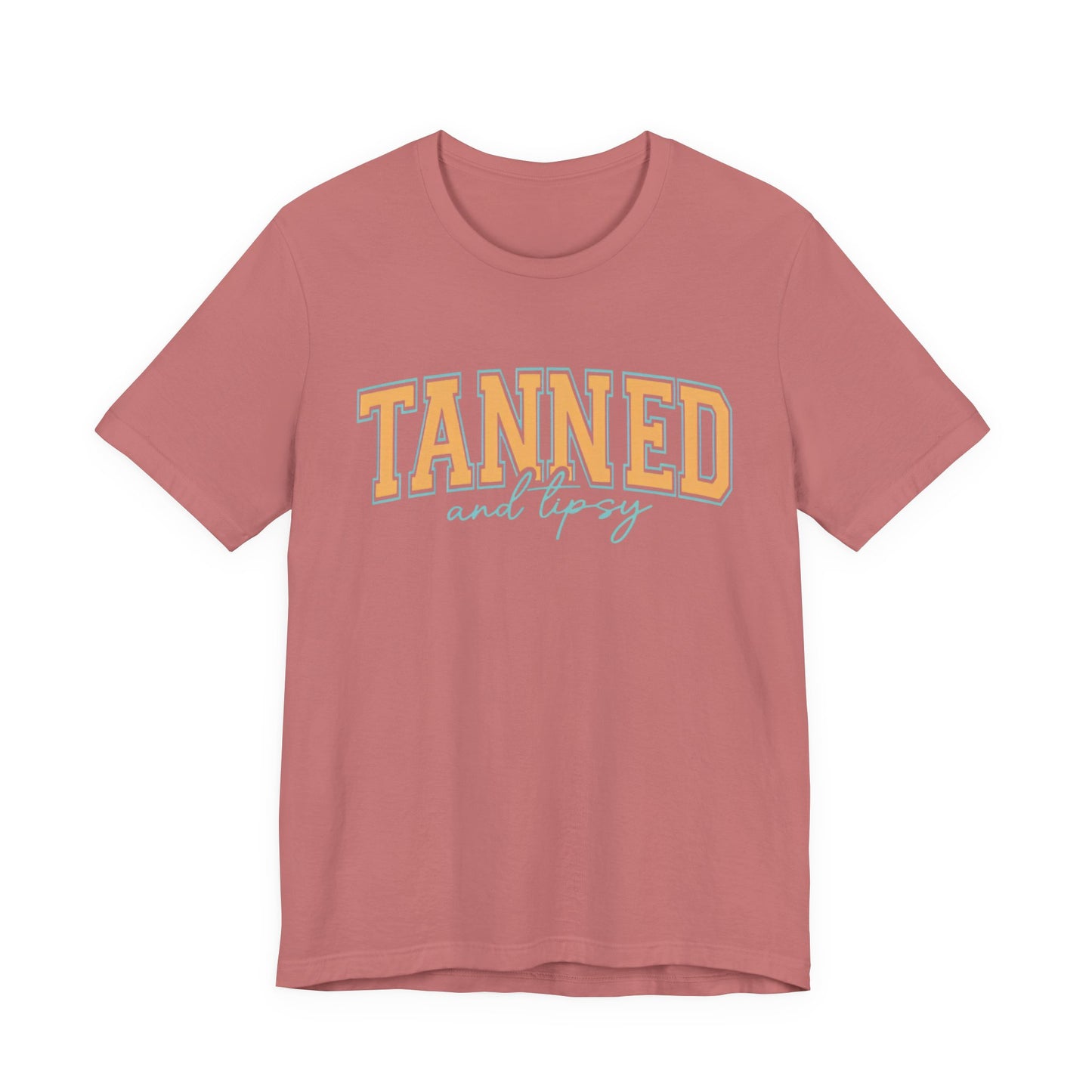 "Tanned and Tipsy" Beach Vibe Graphic Tee