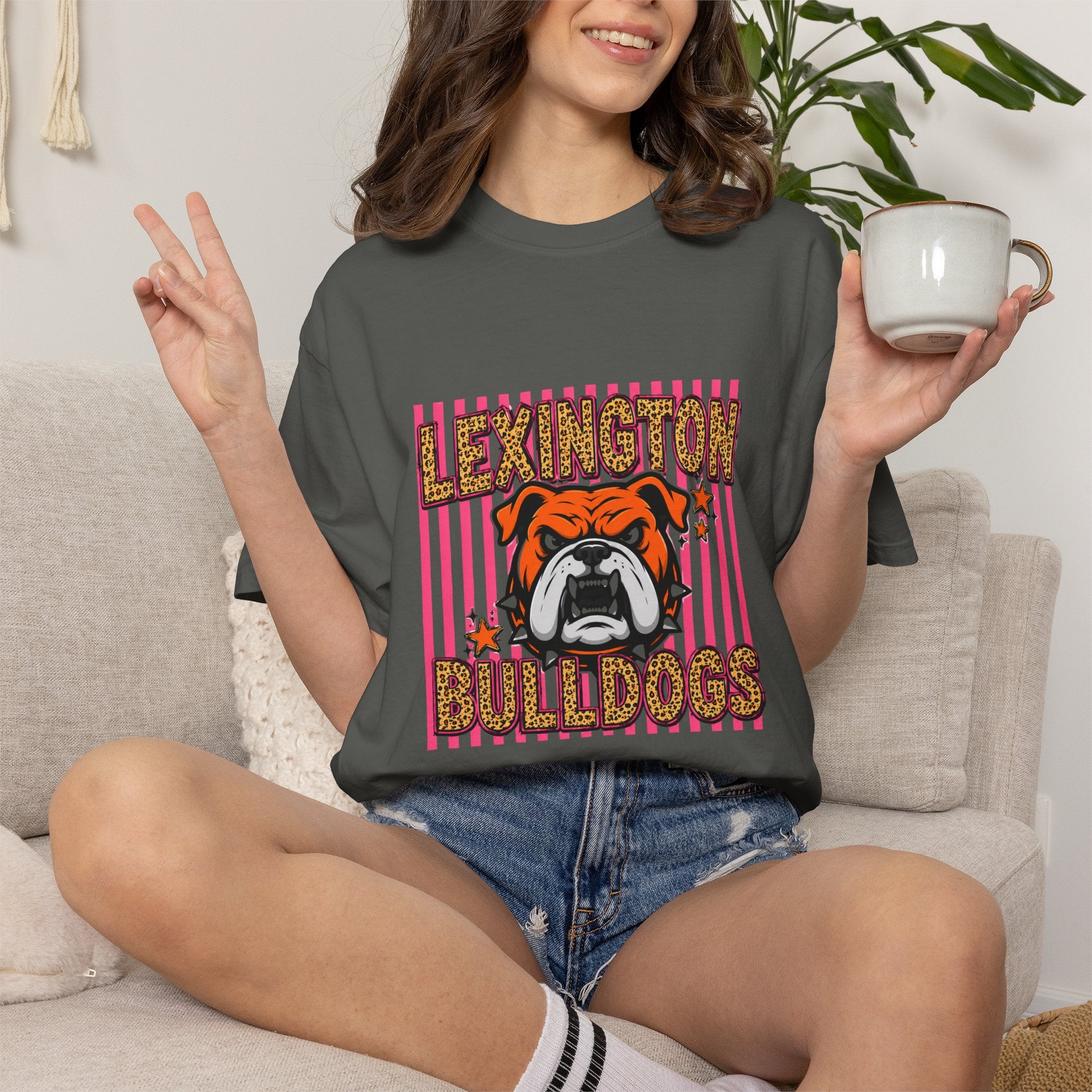 Lexington Pink Leopard Spirit Tee