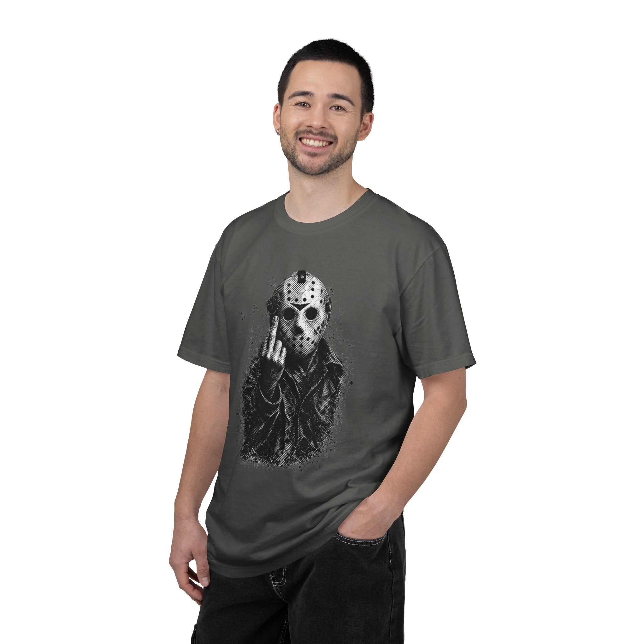 Grunge Jason Middle Finger Graphic Tee