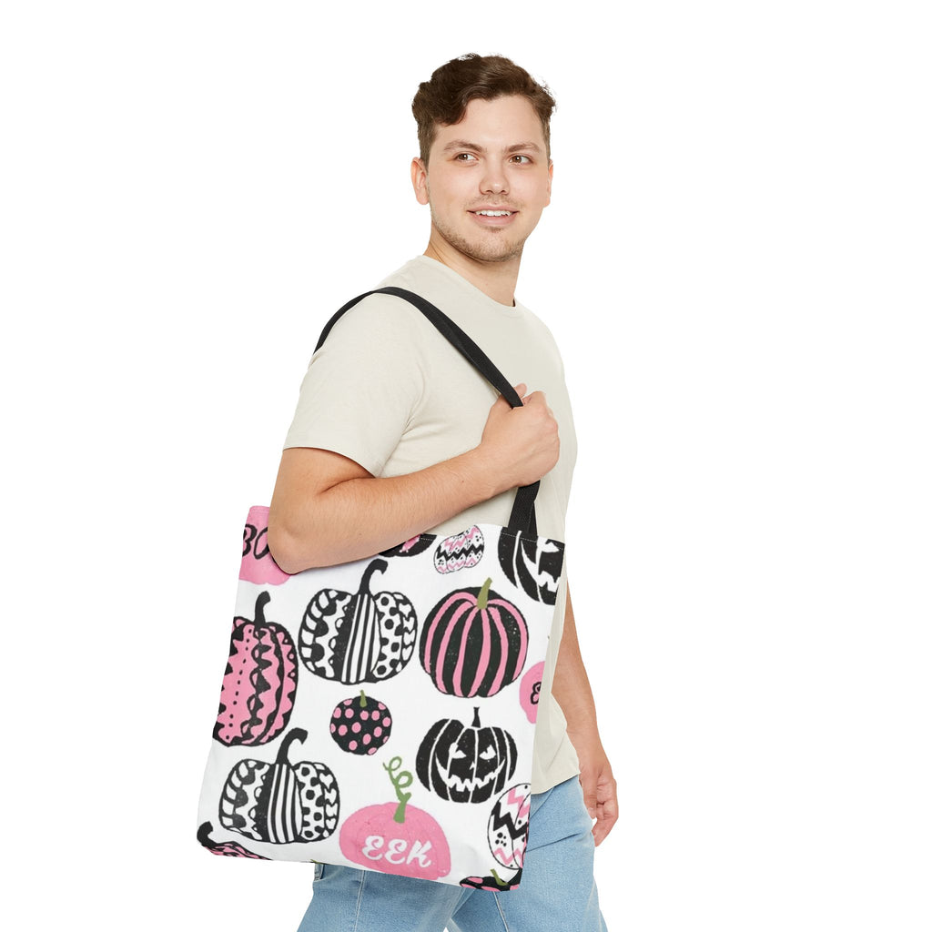 Pink pumpkin tote