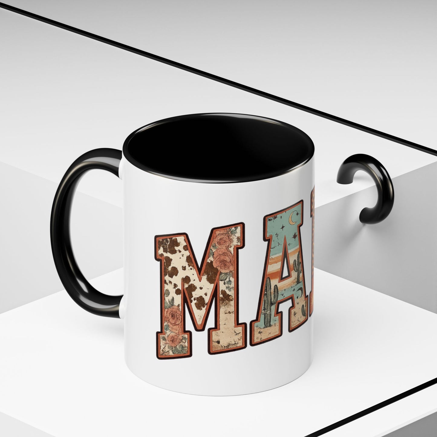 Mama Floral Leopard Accent Coffee Mug (11/15oz)