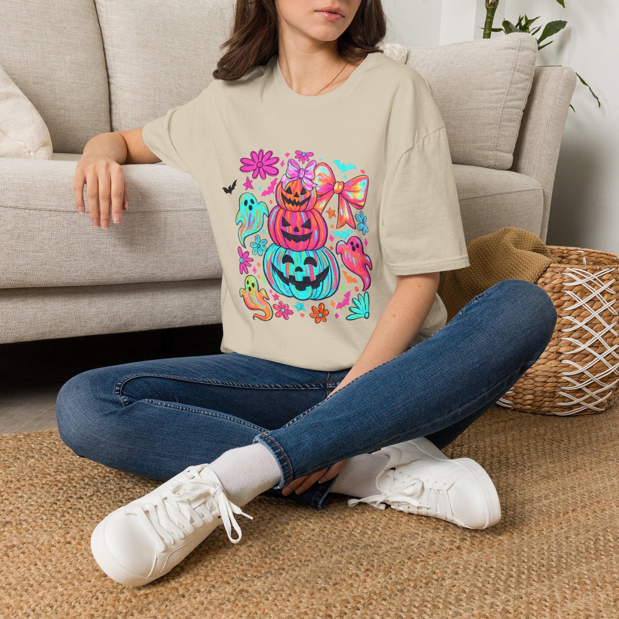 Halloween Cute Pumpkin Stack T-Shirt