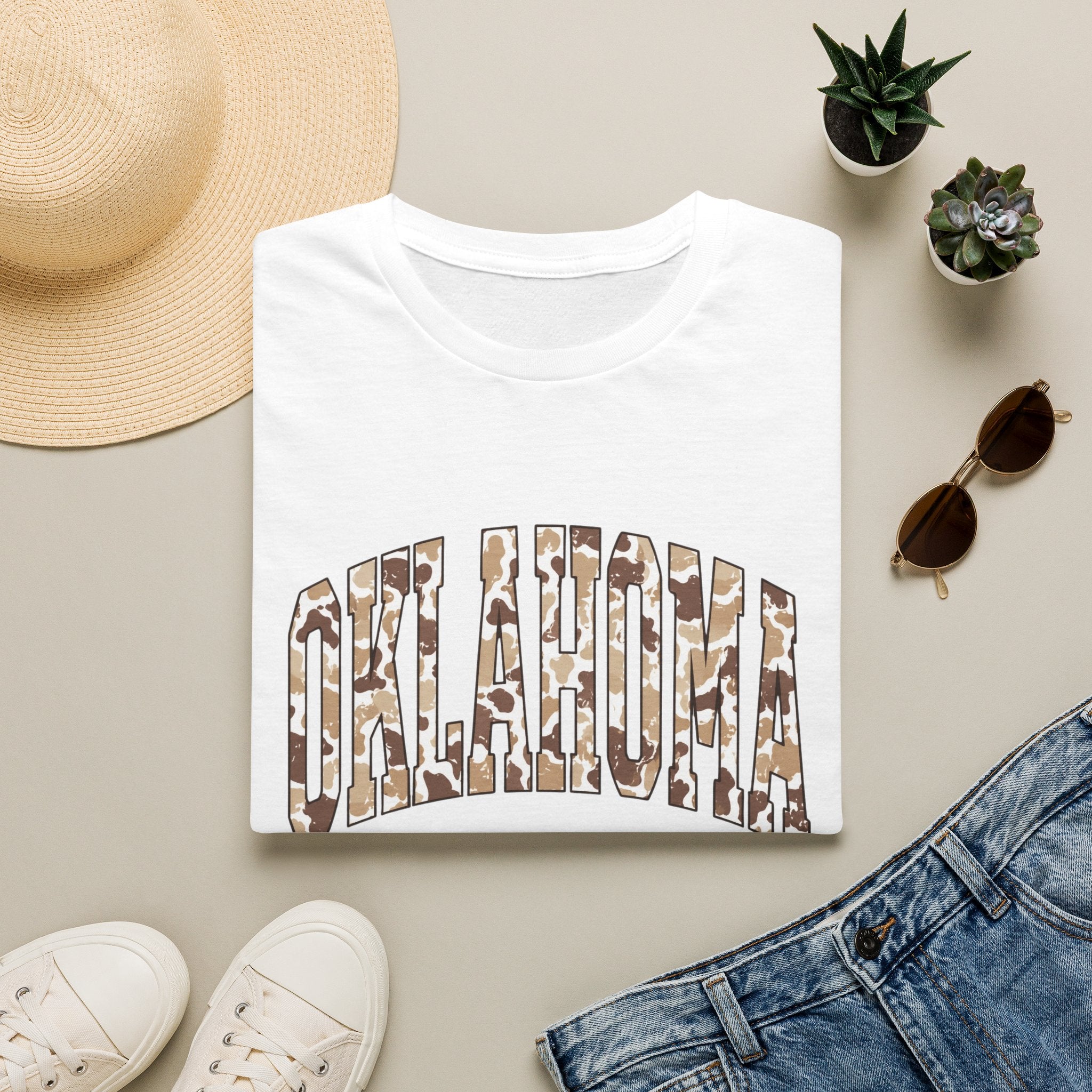 Oklahoma Camo Arch T‑Shirt