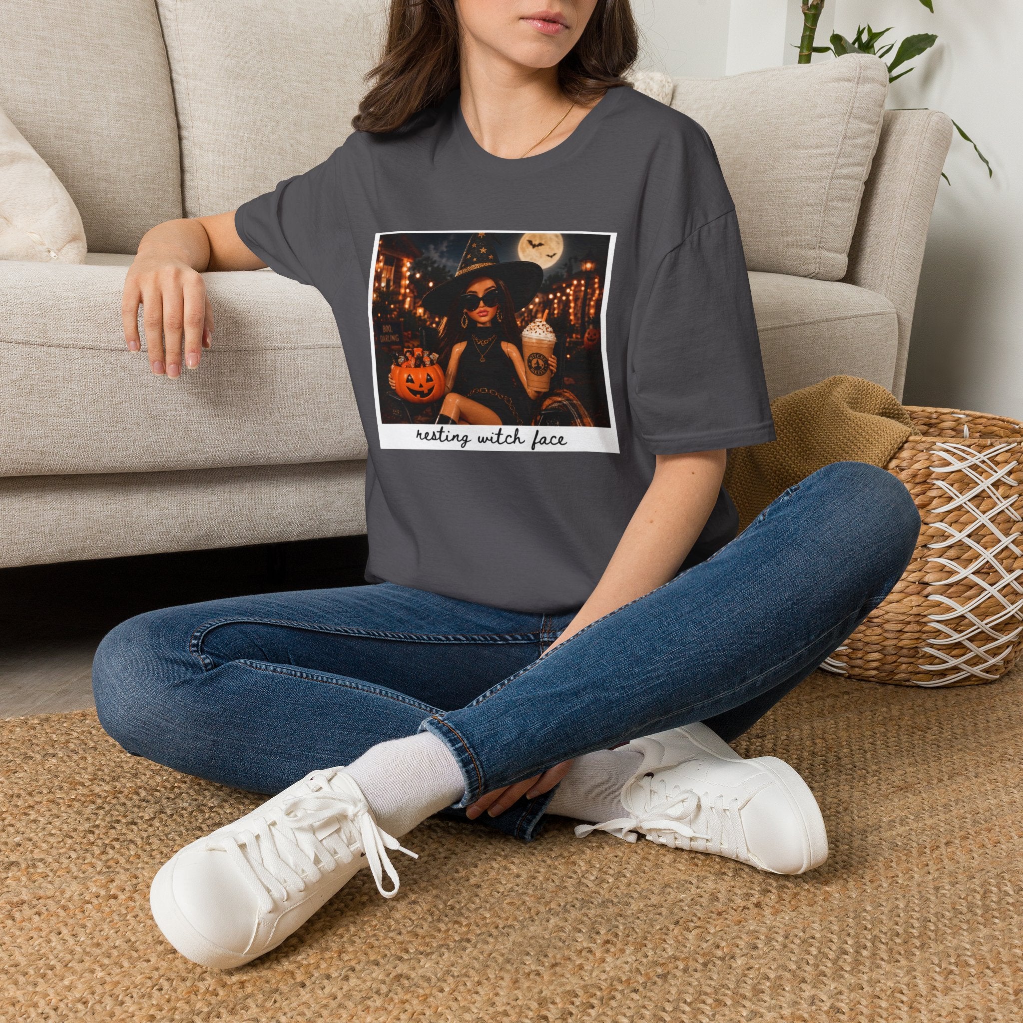 'Resting Witch Face' Polaroid Graphic Tee