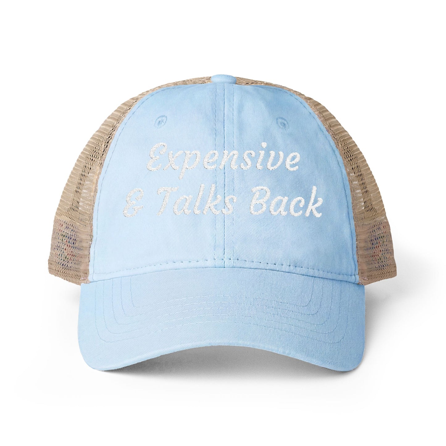 Expensive & Talks Back Mesh-Back Cap