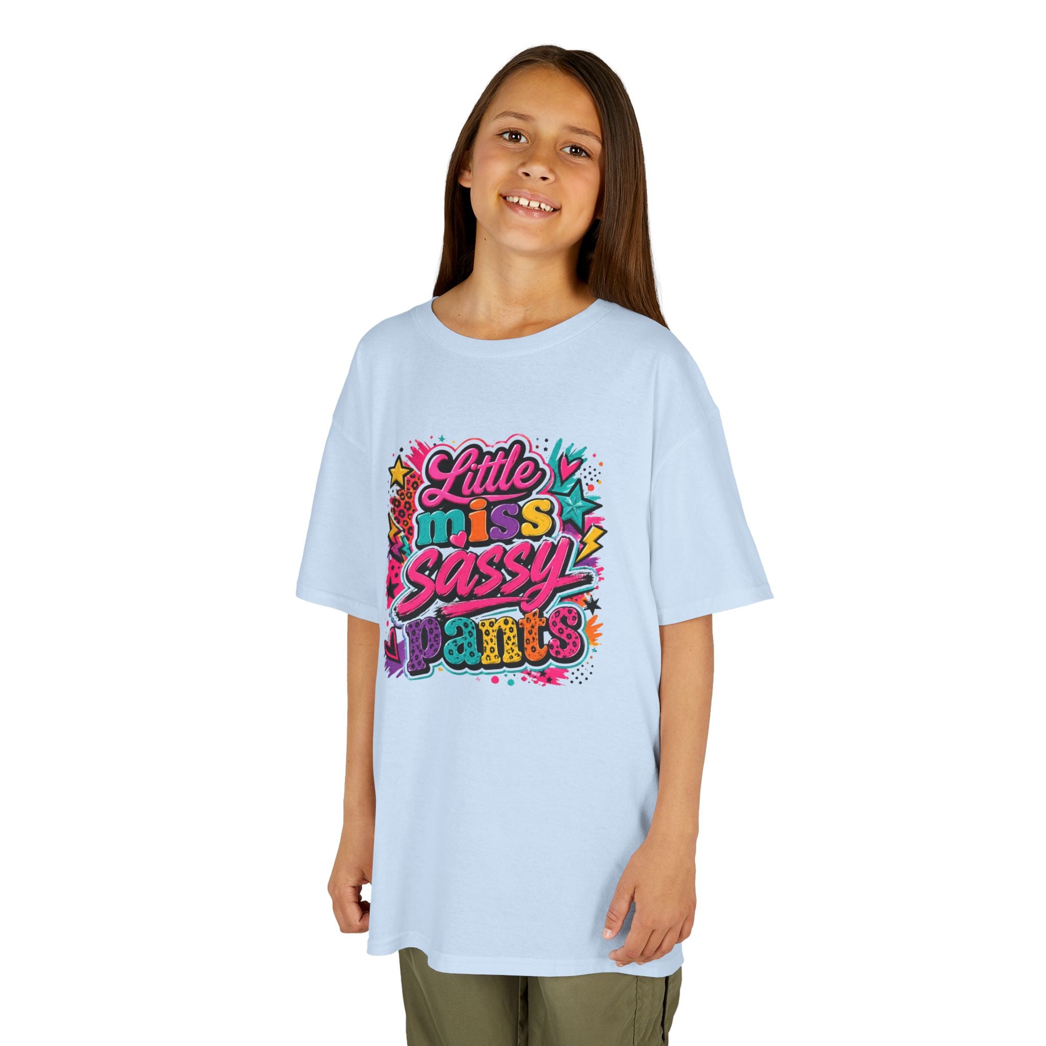 "Little Miss Sassy Pants" Colorful Graphic Tee