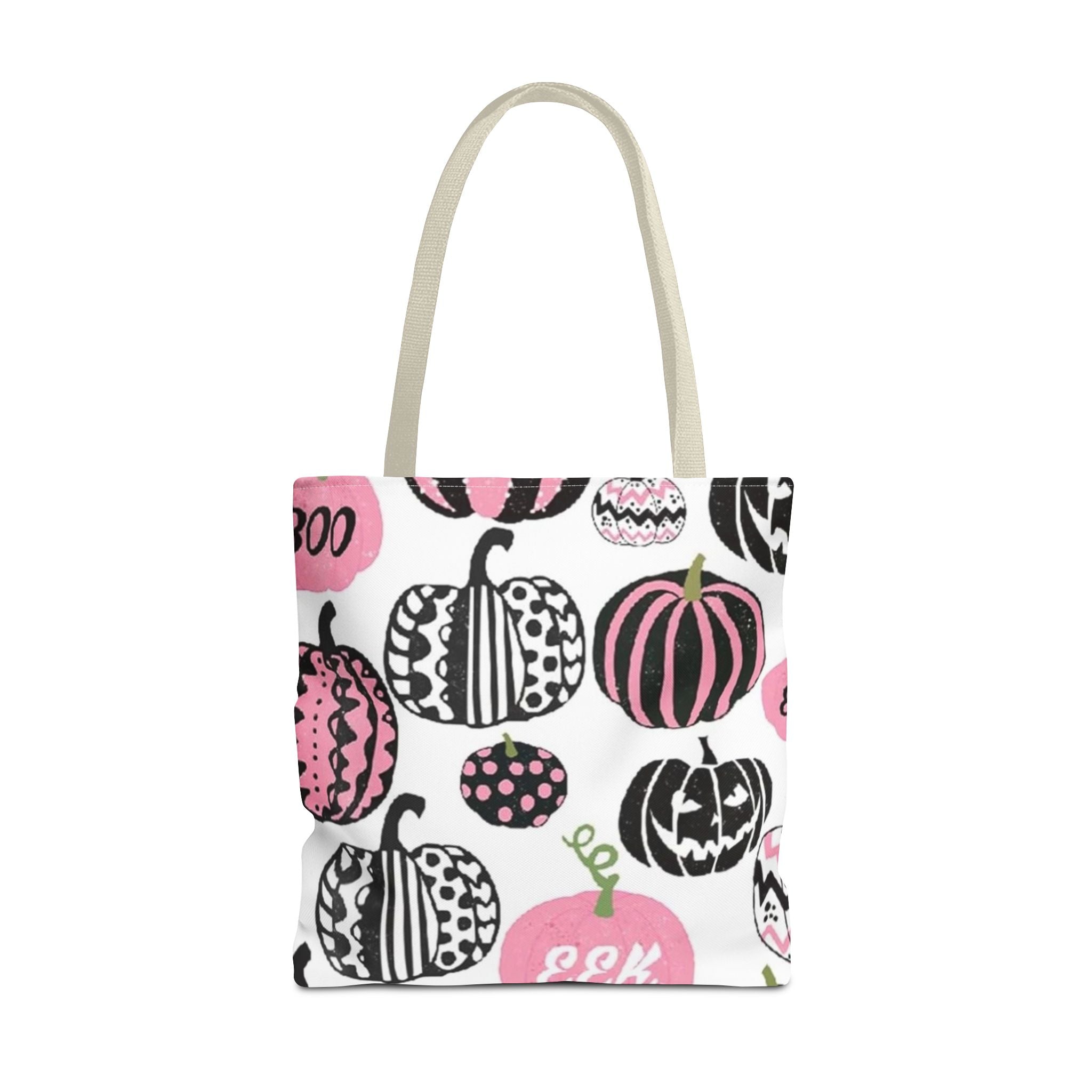 Pink pumpkin tote