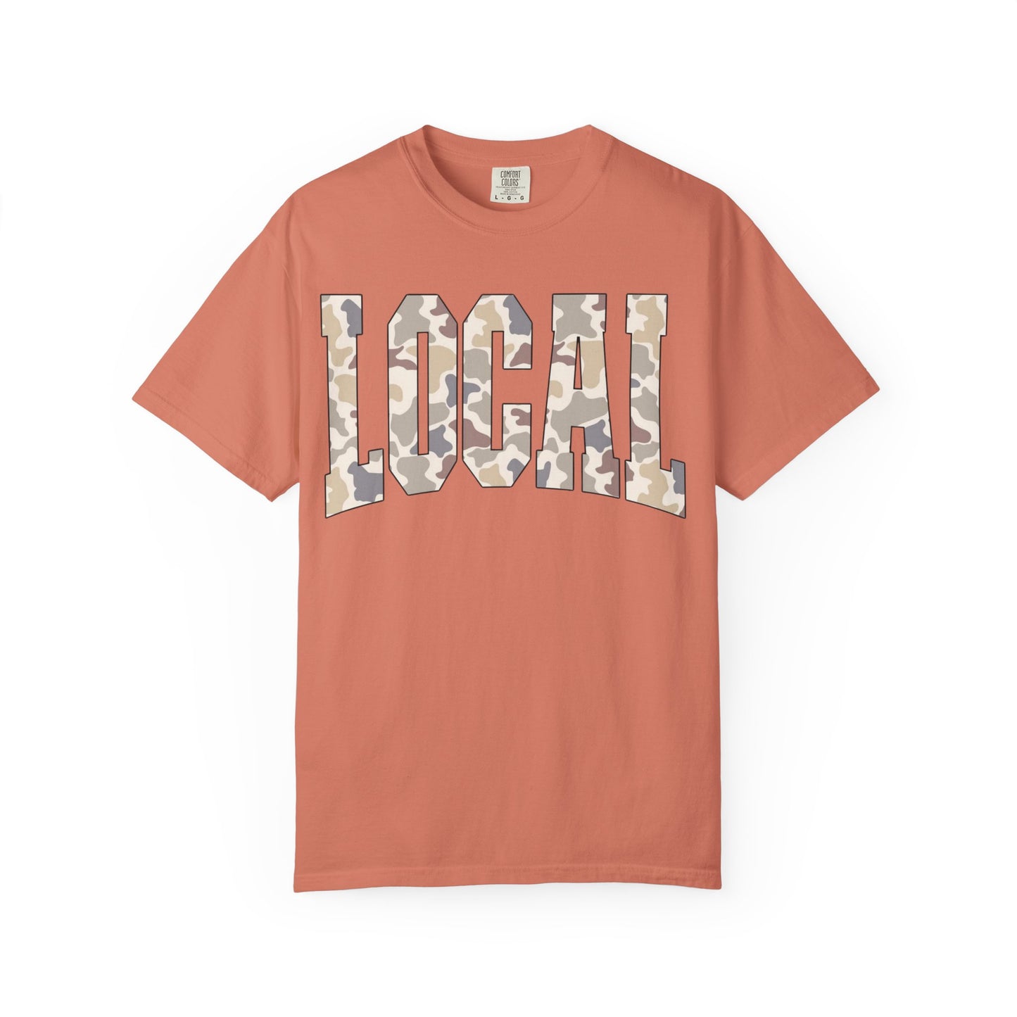 Local camo graphic tee