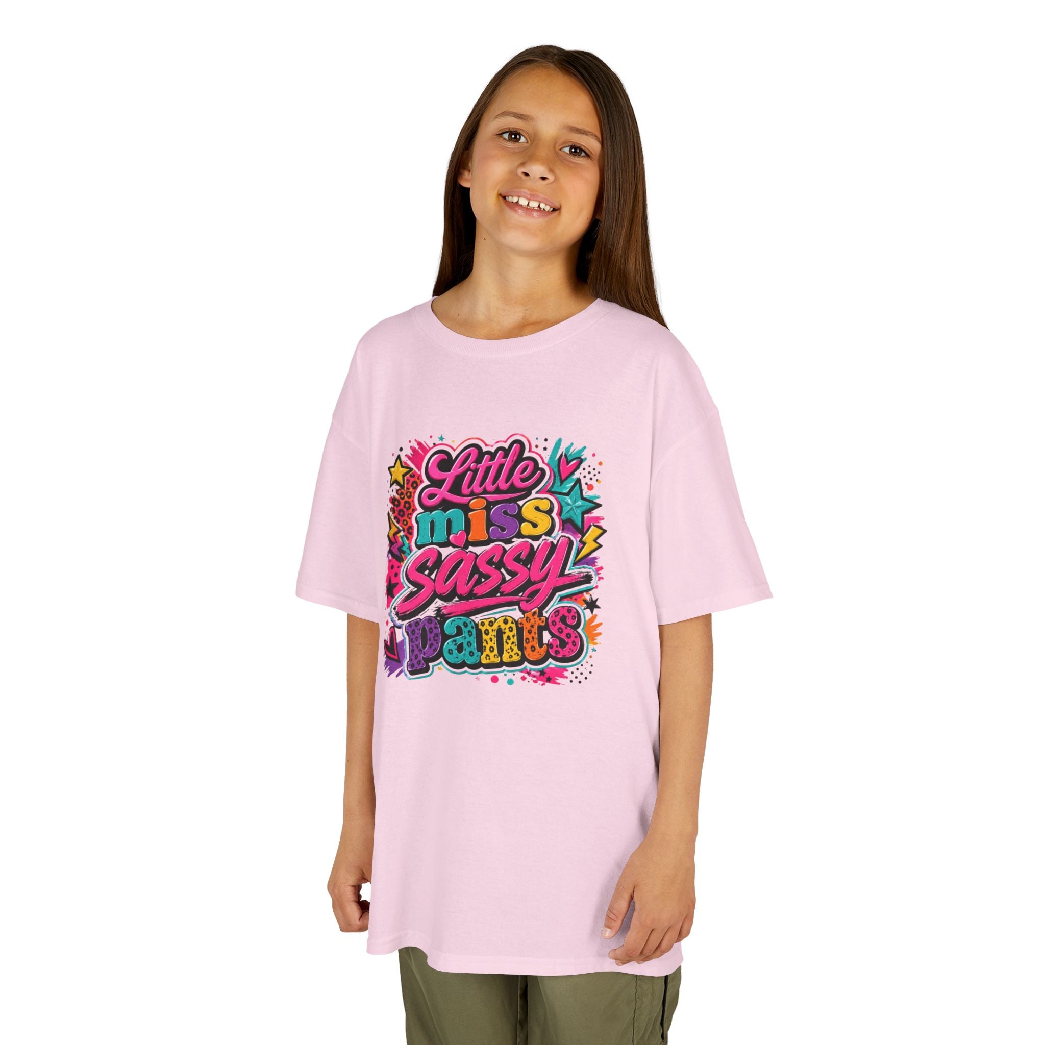"Little Miss Sassy Pants" Colorful Graphic Tee