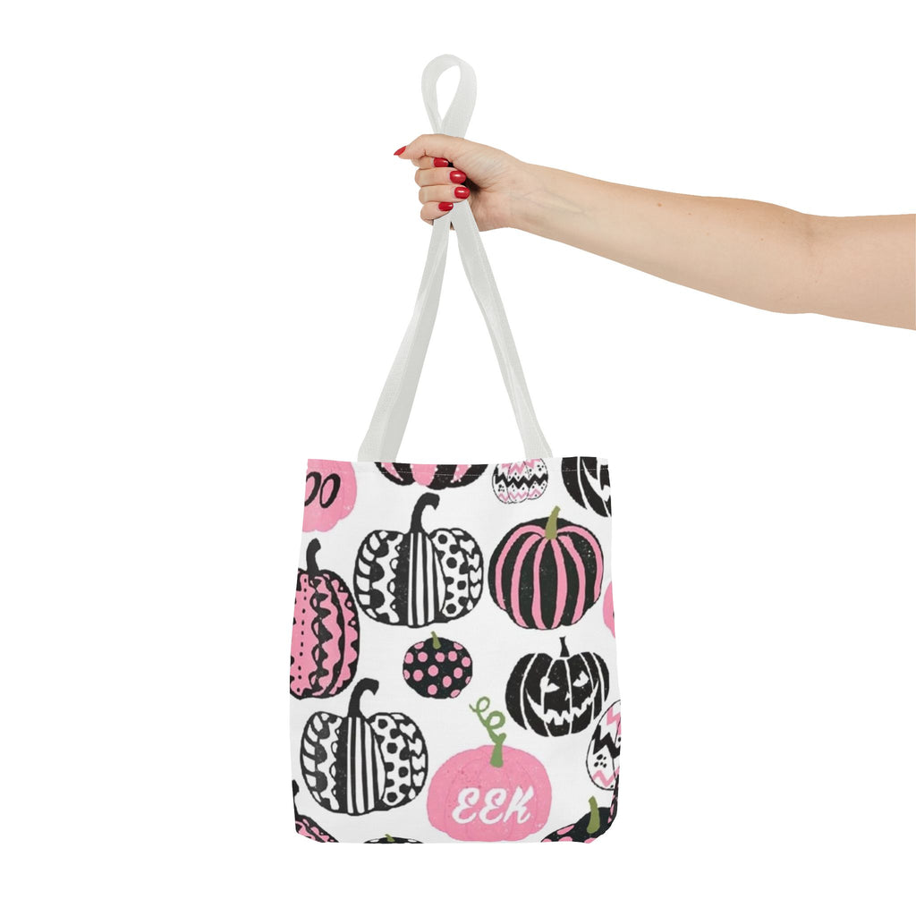 Pink pumpkin tote