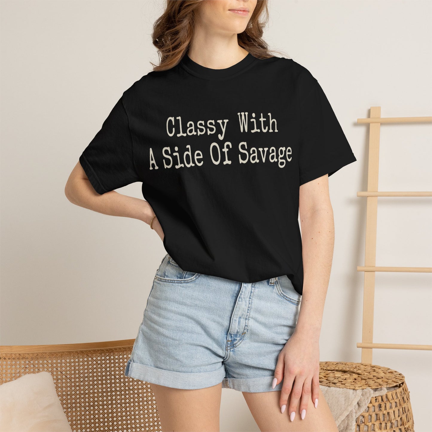 Classy With A Side Of Savage Tee