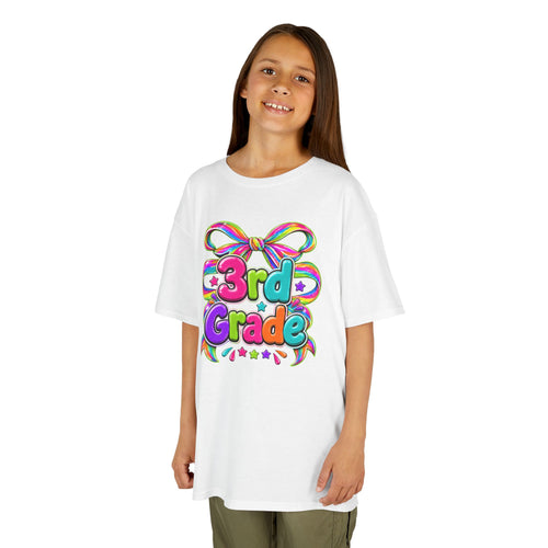 3rd Grade  Colorful Bow Back-to-School Shirt