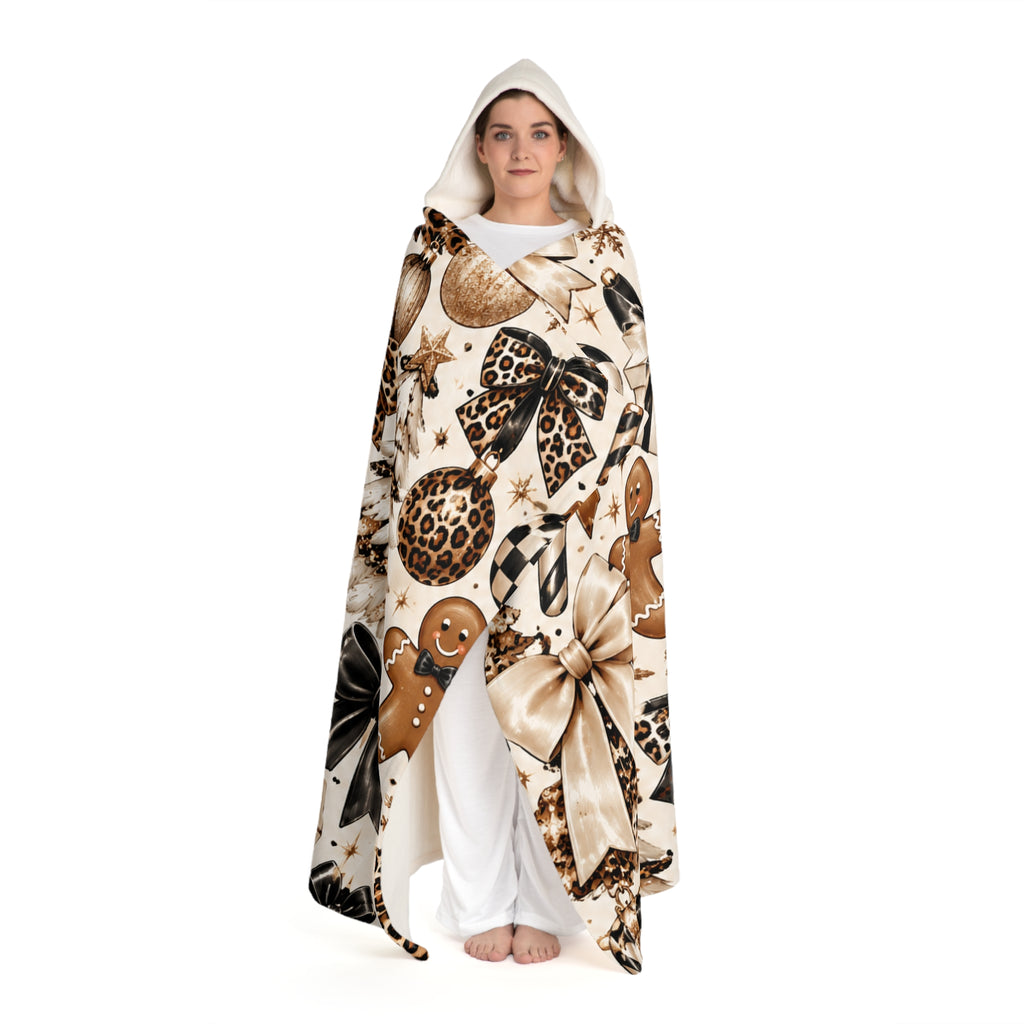 Hooded Sherpa Fleece Blanket