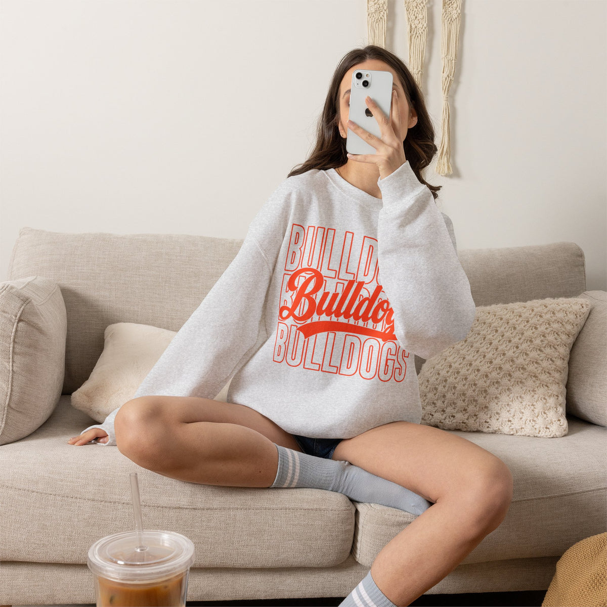 Bulldogs Stacked Sweater