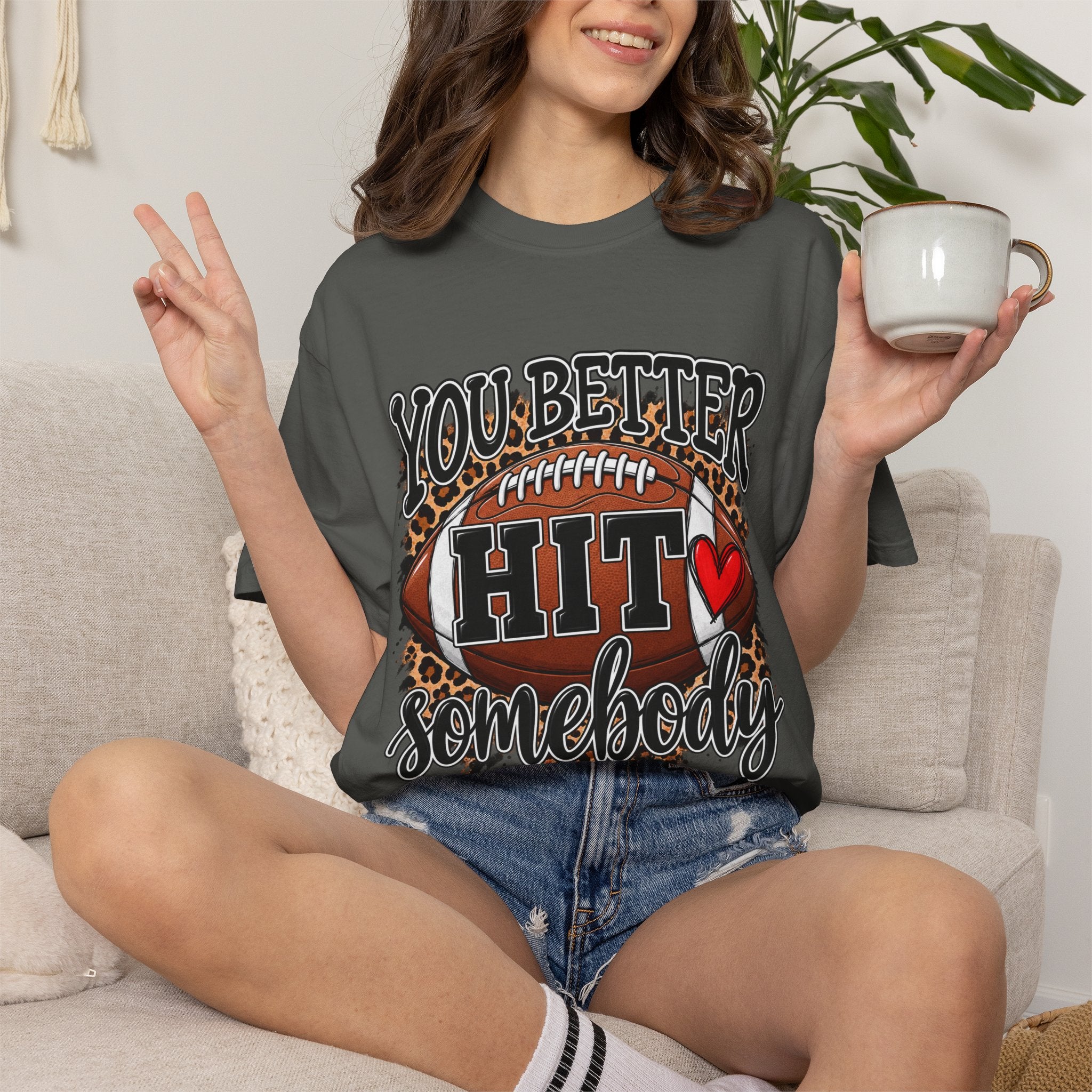 You better hit somebody football tee