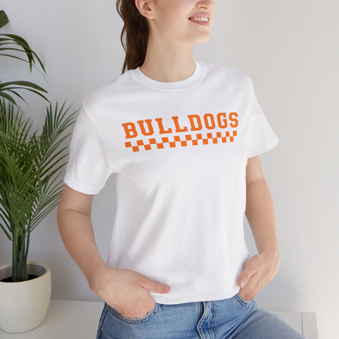 Bulldogs Retro Checker Tee