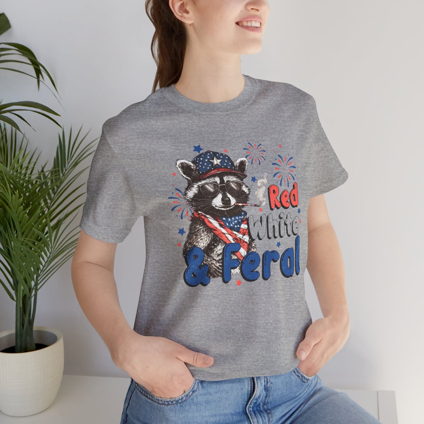"Red White & Feral" 4th of July Graphic Shirt