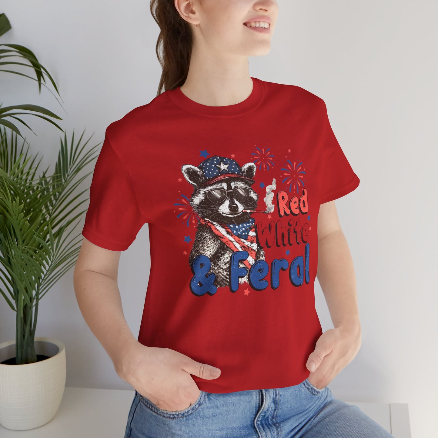 "Red White & Feral" 4th of July Graphic Shirt