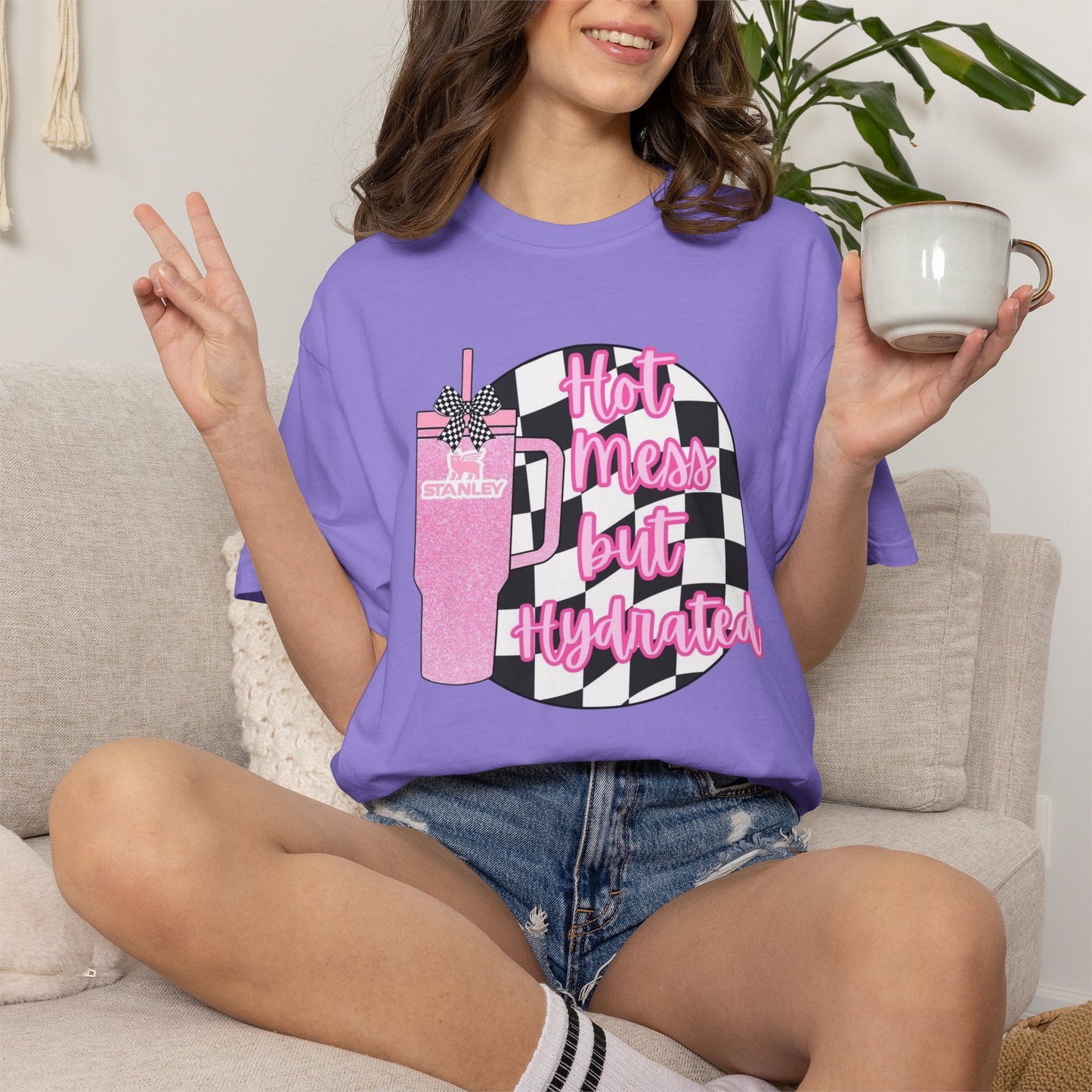 Hot mess but hydrated graphic tee