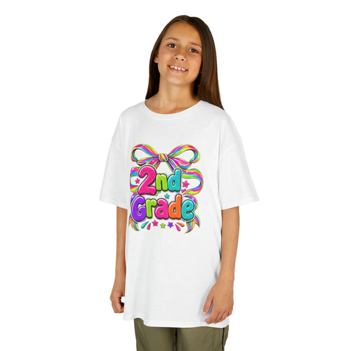 2nd Grade Colorful Bow Back-to-School Tee