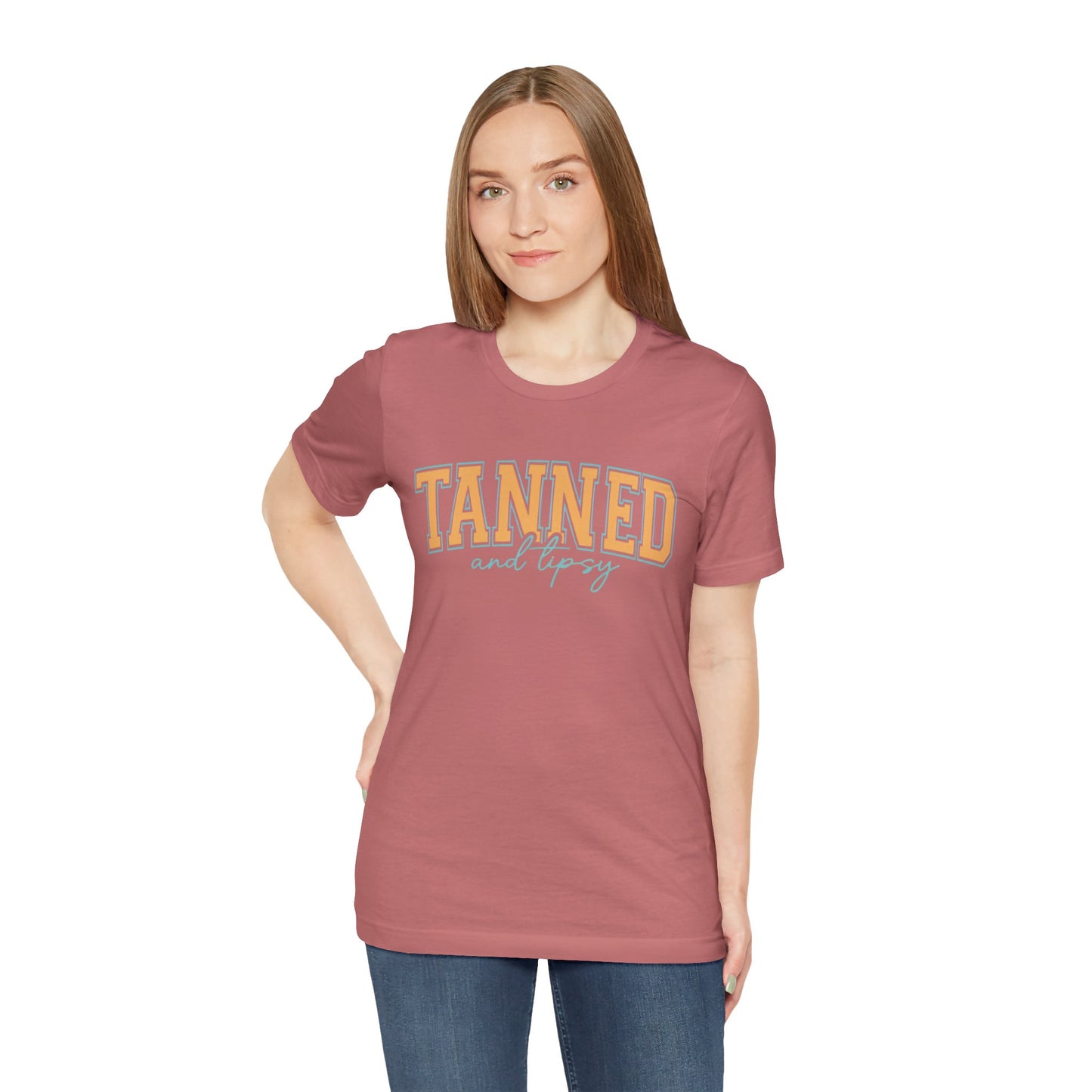 "Tanned and Tipsy" Beach Vibe Graphic Tee