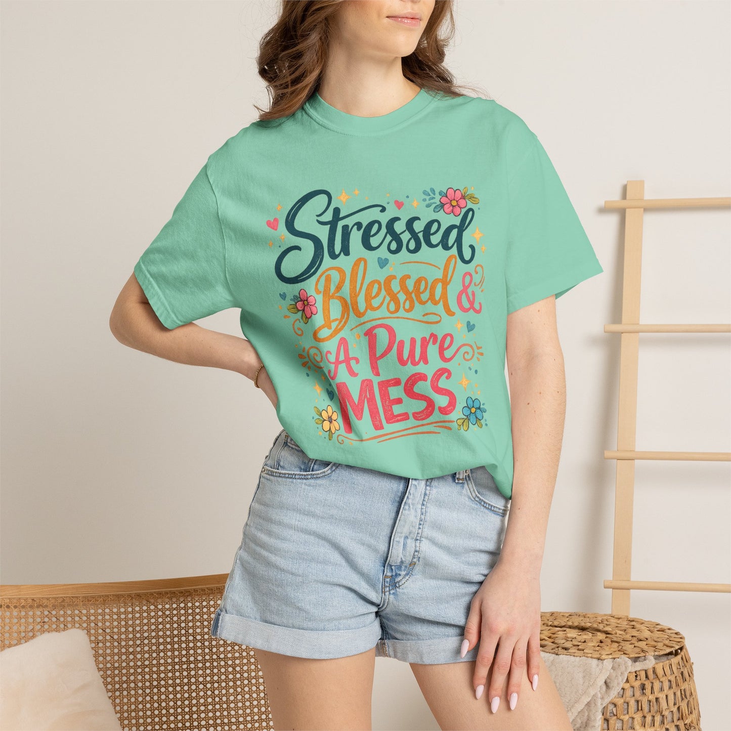 Stressed Blessed & A Pure Mess Tee