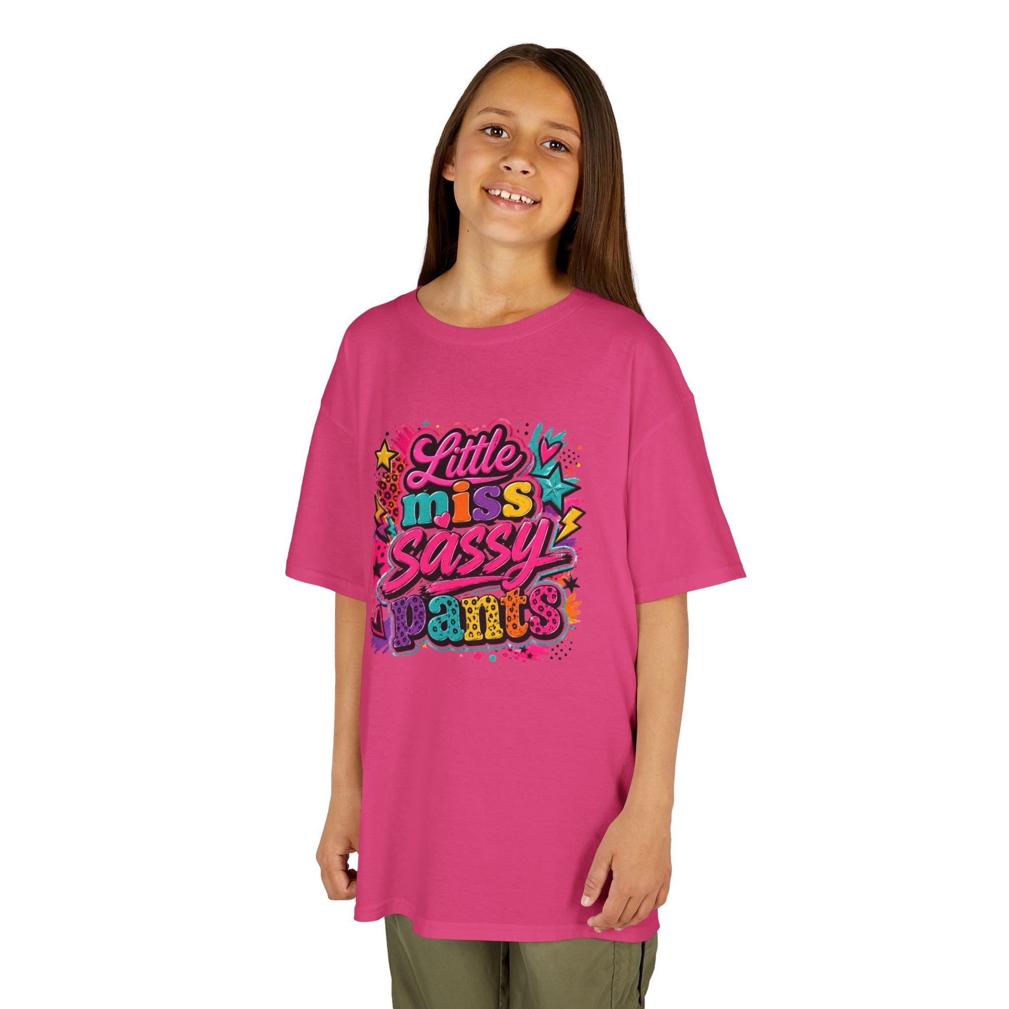 "Little Miss Sassy Pants" Colorful Graphic Tee