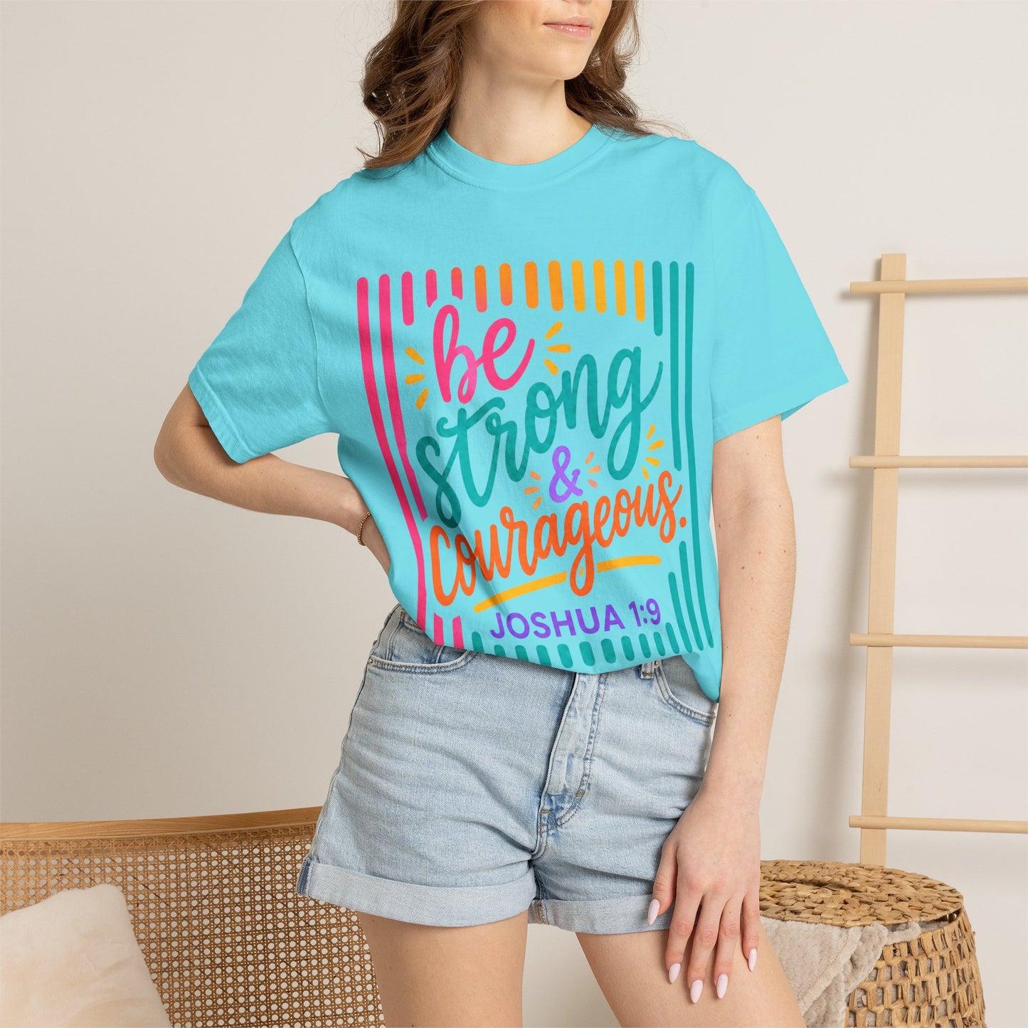 Be Strong & Courageous T-Shirt — Joshua 1:9 Inspirational Tee