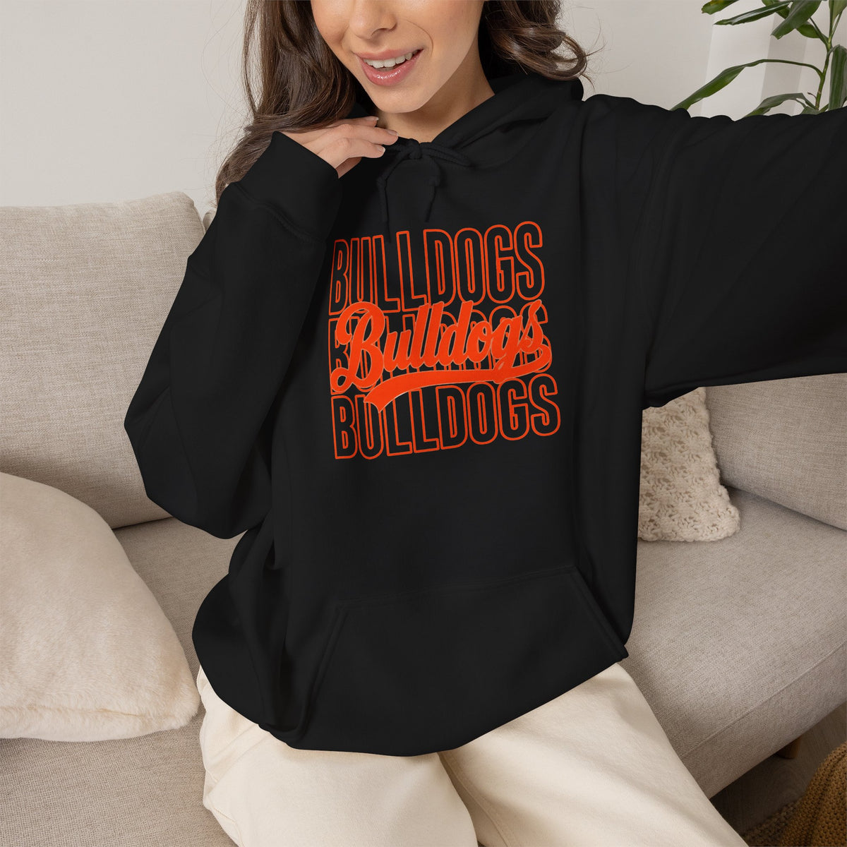 Bulldogs Stacked Hoodie
