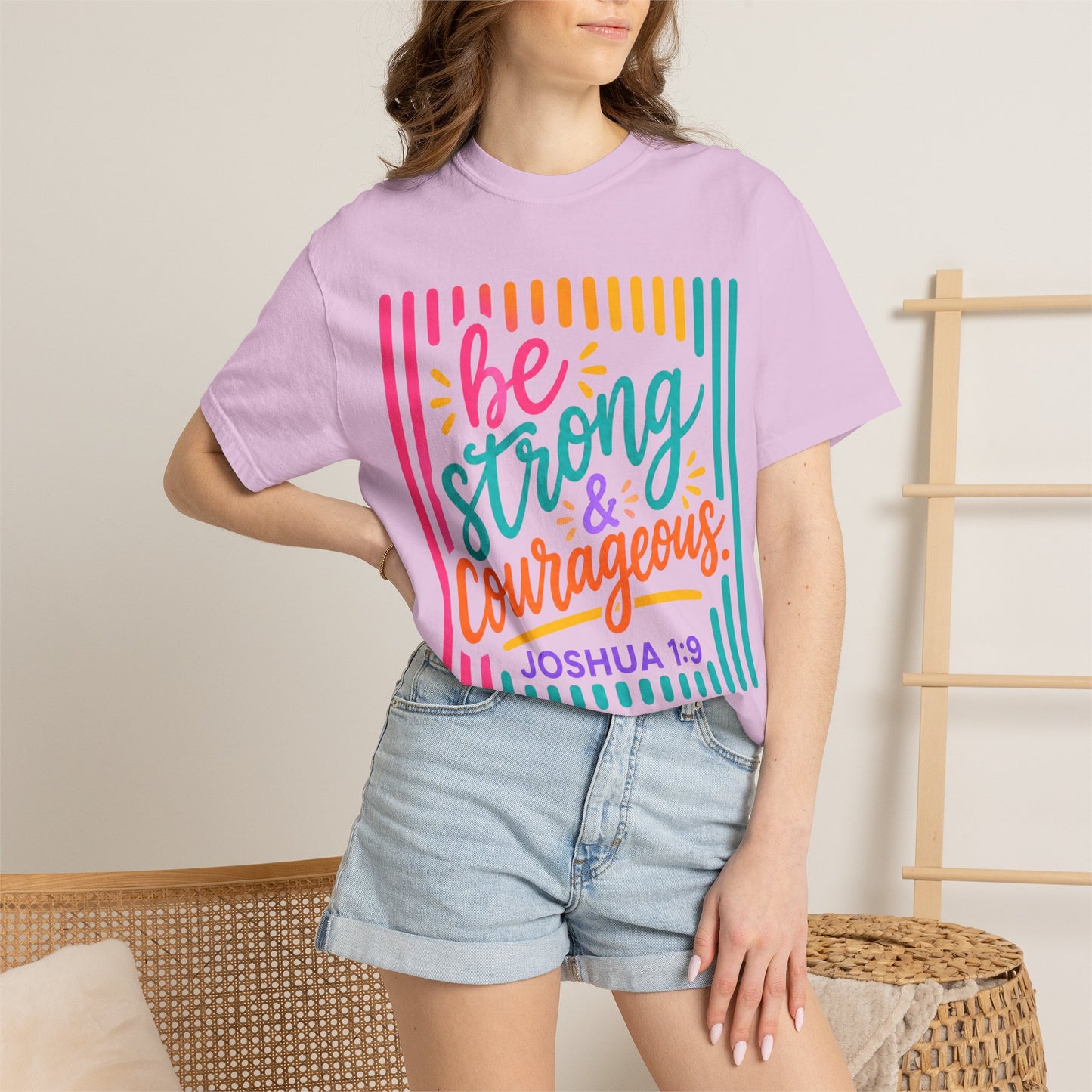 Be Strong & Courageous T-Shirt — Joshua 1:9 Inspirational Tee
