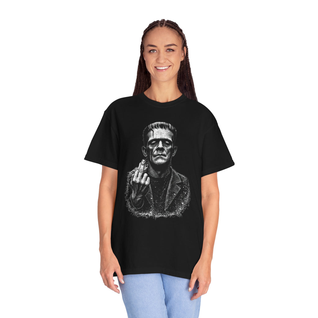 Frankenstein Middle Finger T‑Shirt