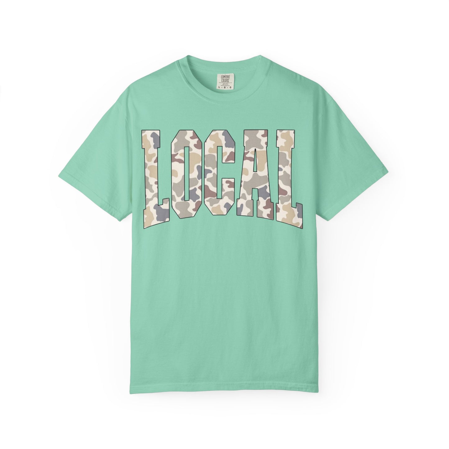 Local camo graphic tee