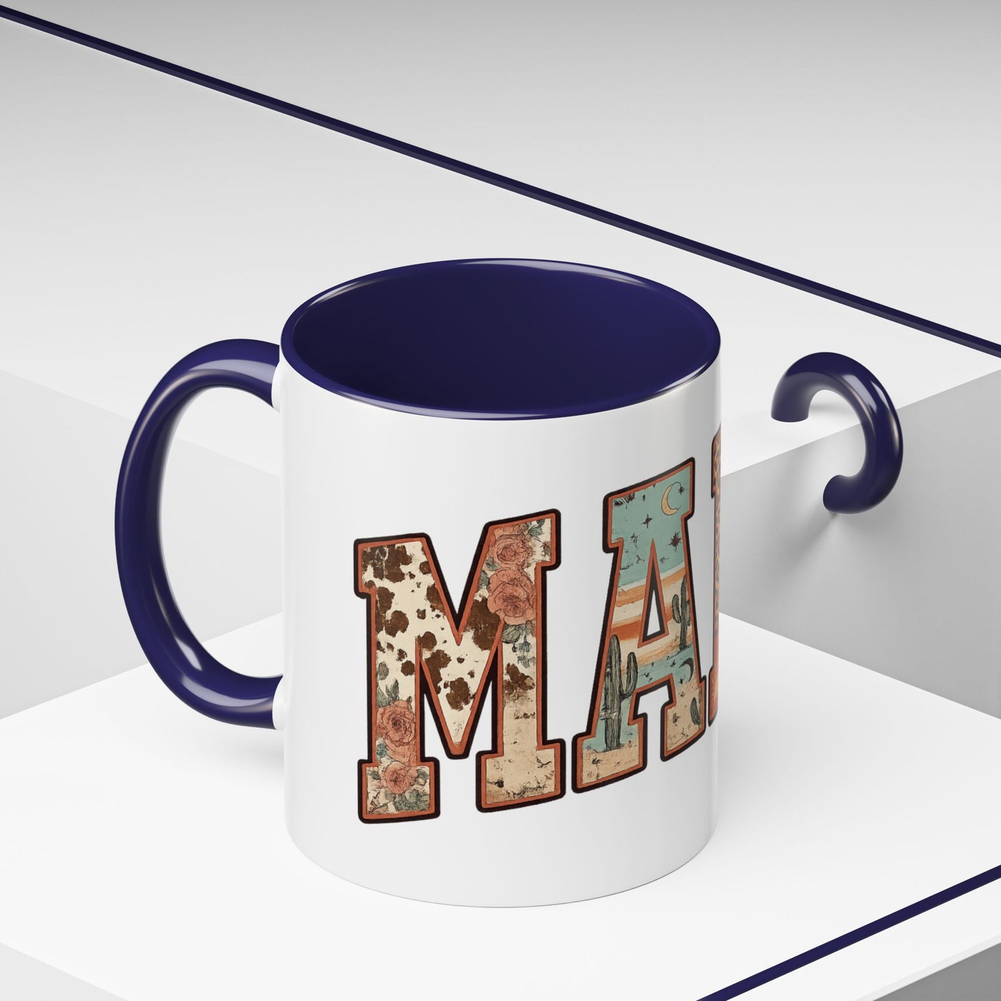 Mama Floral Leopard Accent Coffee Mug (11/15oz)
