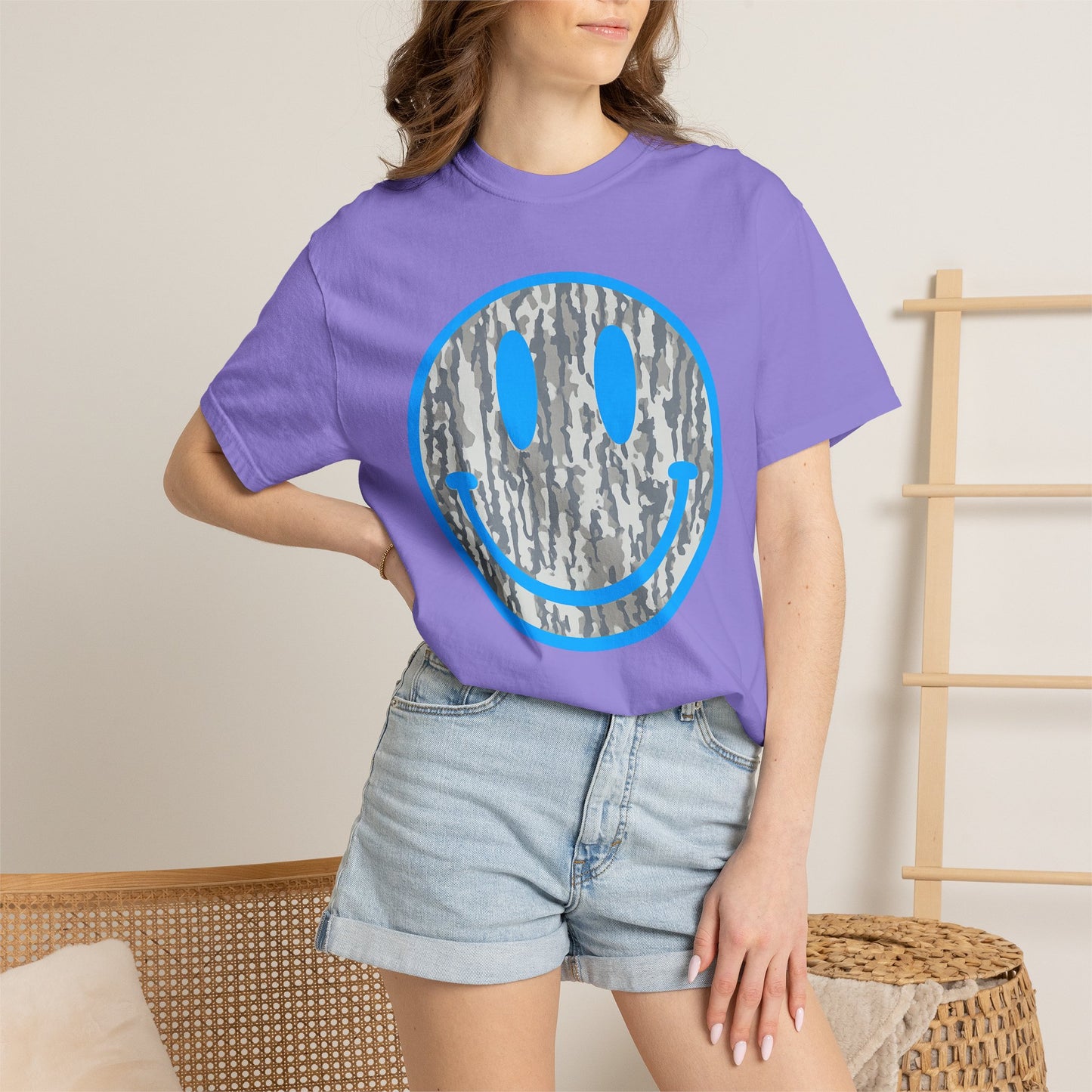 Camo Smile Graphic T-Shirt